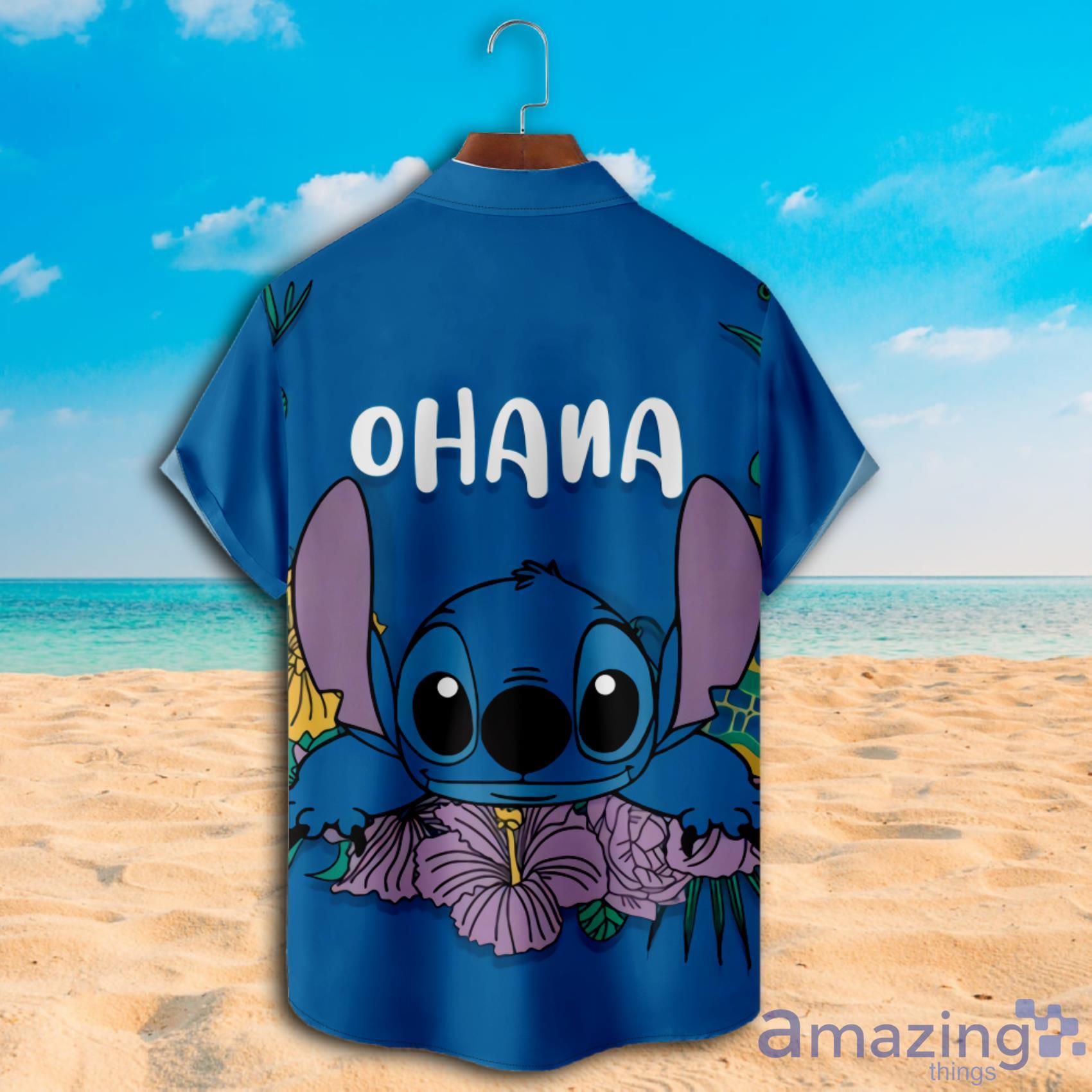 Lilo & Stitch Ahana Habicus Blue Short Sleeve Hawaiian Shirt Product Photo 1