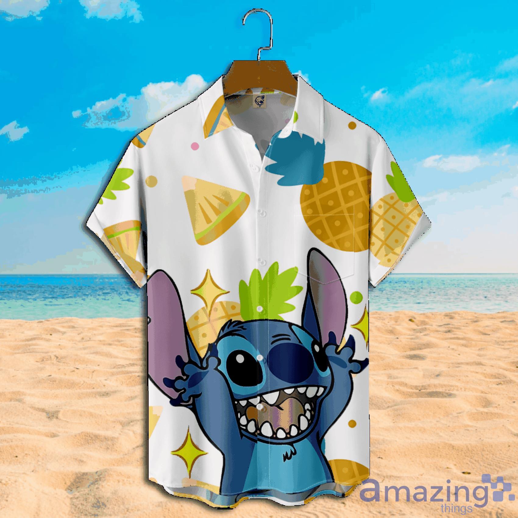 Lilo & Stitch Happy Short Sleeve Hawaiian Shirt For Men And Women Product Photo 1 Lilo & Stitch Happy Short Sleeve Hawaiian Shirt For Men And Women Product Photo 1
