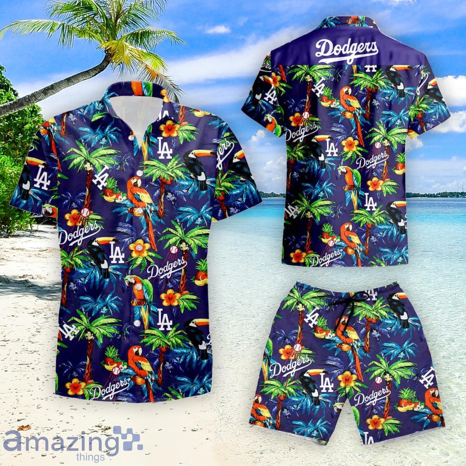 Los Angeles Dodgers Hawaiian Aloha Shirt Hawaiian Shirt And Short