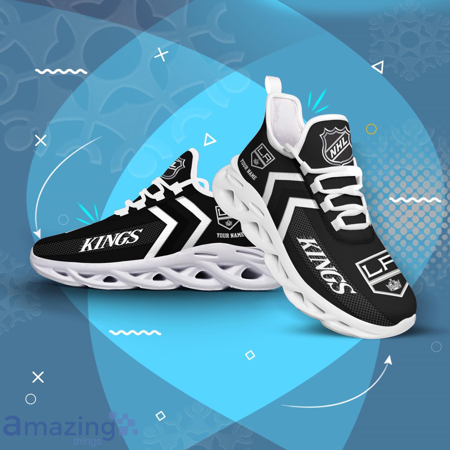 Los Angeles Kings Custom Name Men And Women Max Soul Shoes Running Sneakers image Los Angeles Kings Custom Name Men And Women Max Soul Shoes Running Sneakers Product Photo 2