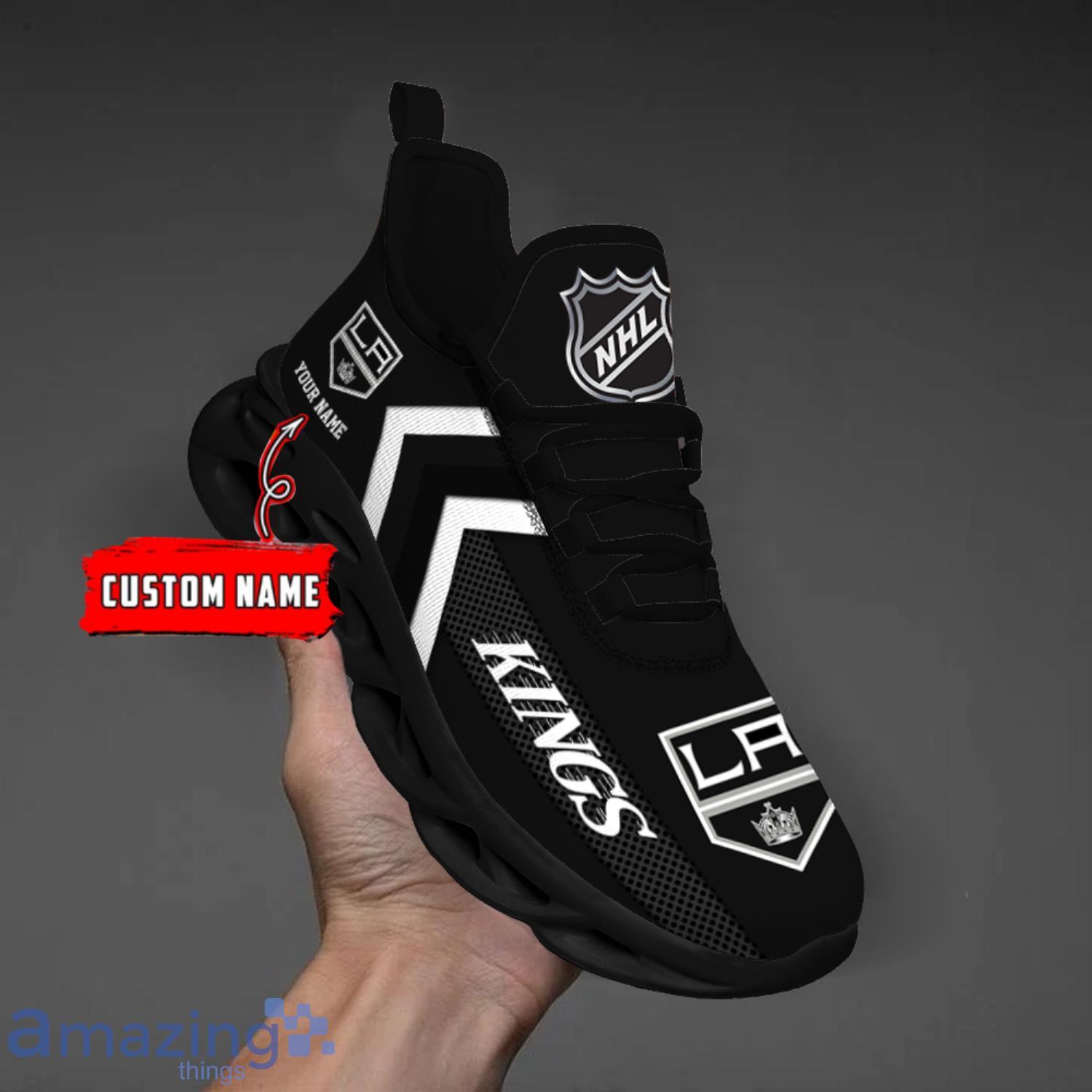 Los Angeles Kings Custom Name Men And Women Max Soul Shoes Running Sneakers image Los Angeles Kings Custom Name Men And Women Max Soul Shoes Running Sneakers Product Photo 3