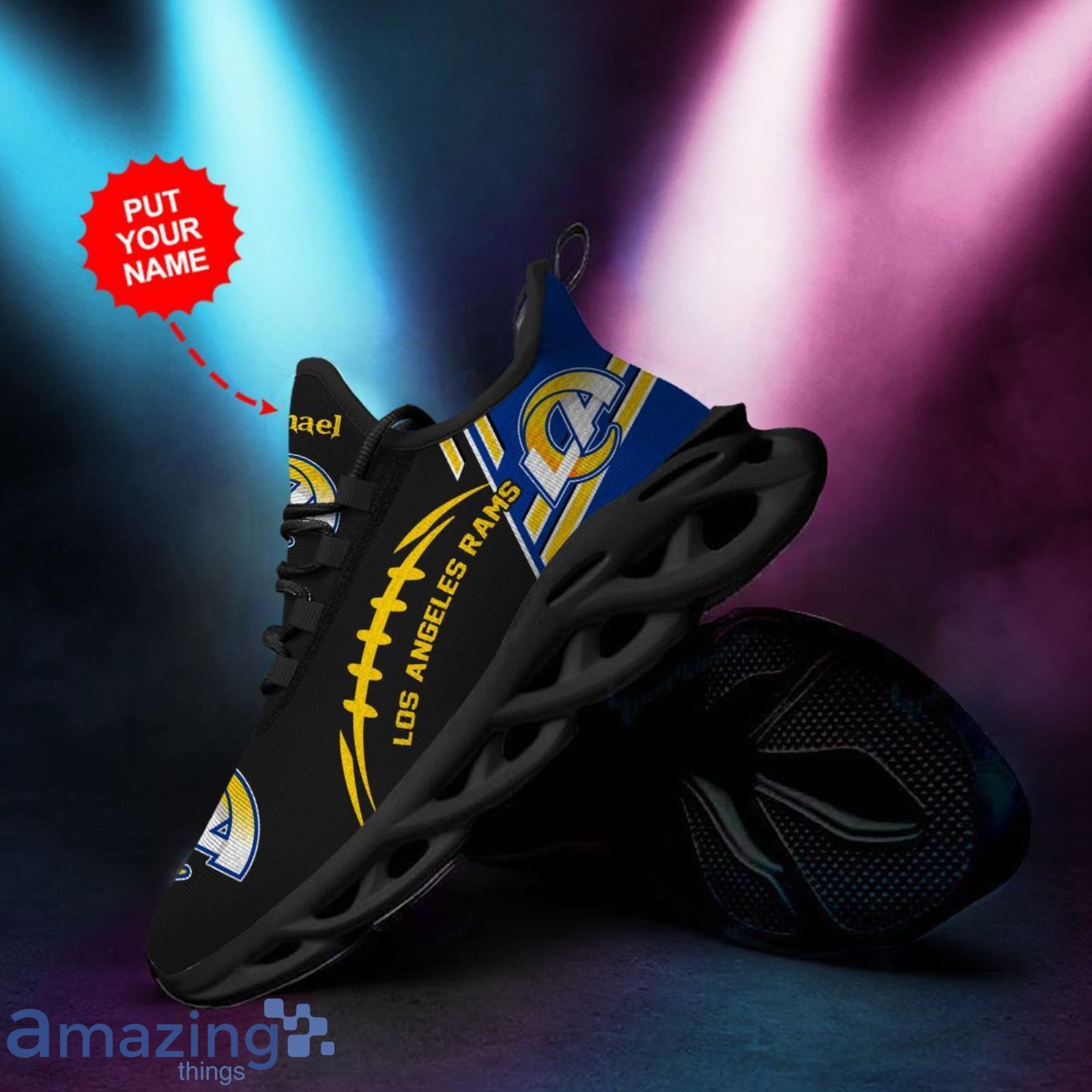 Los Angeles Rams Max Soul Sneakers Custom Name Running Shoes For