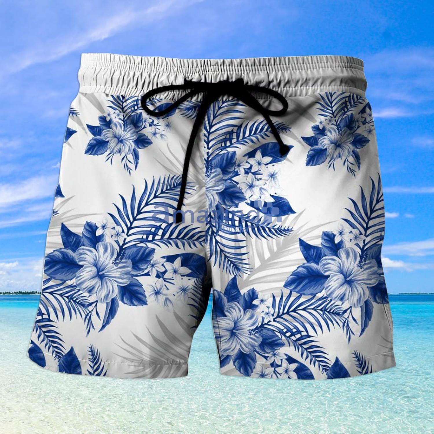 Los Angeles Rams NFL Tropical Aloha Hawaiian Shirt And Shorts For Fans image Los Angeles Rams NFL Tropical Aloha Hawaiian Shirt And Shorts For Fans Product Photo 2