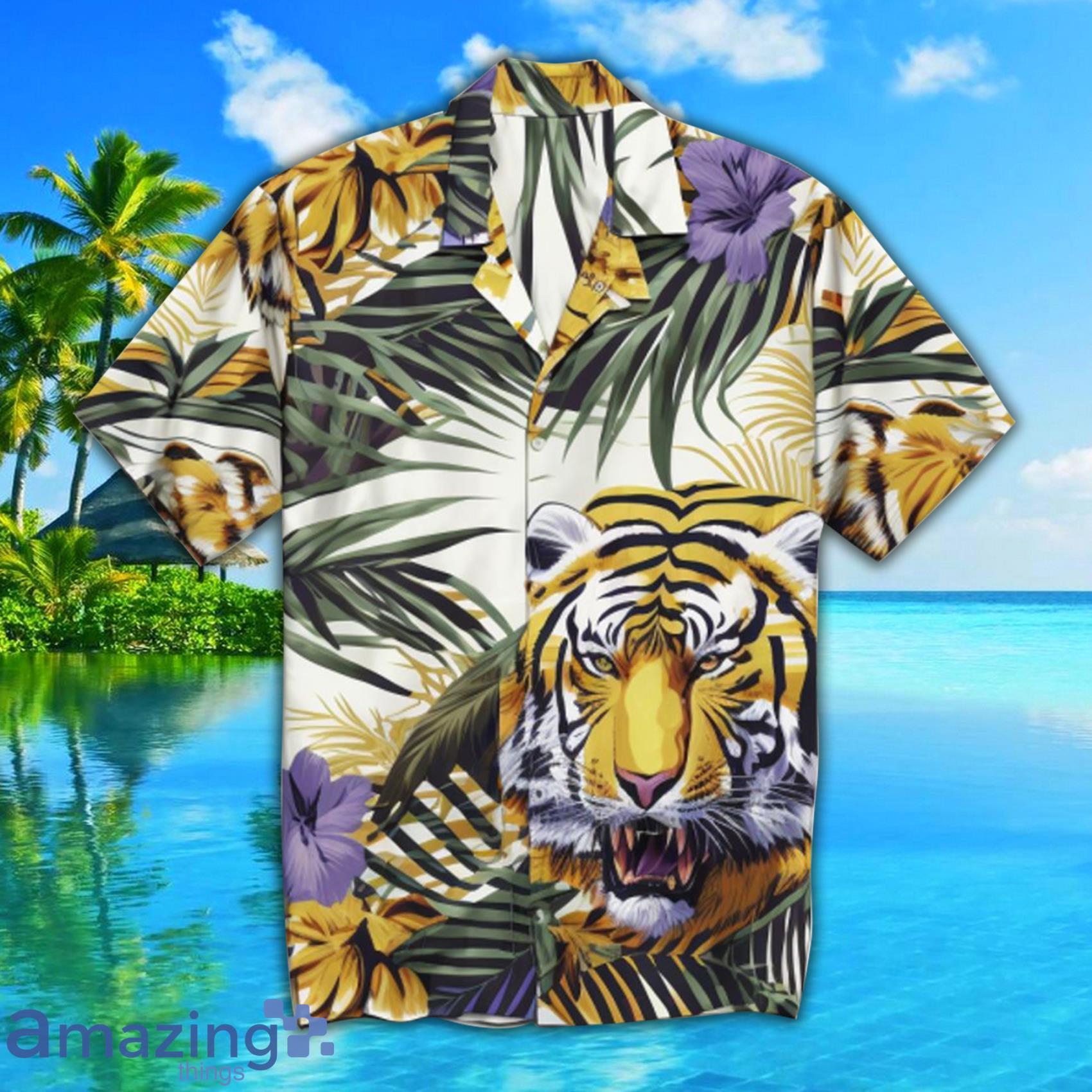 LSU Tiger Tropical All Over Print Hawaiian Shirt Hot Trend 2023 Product Photo 1