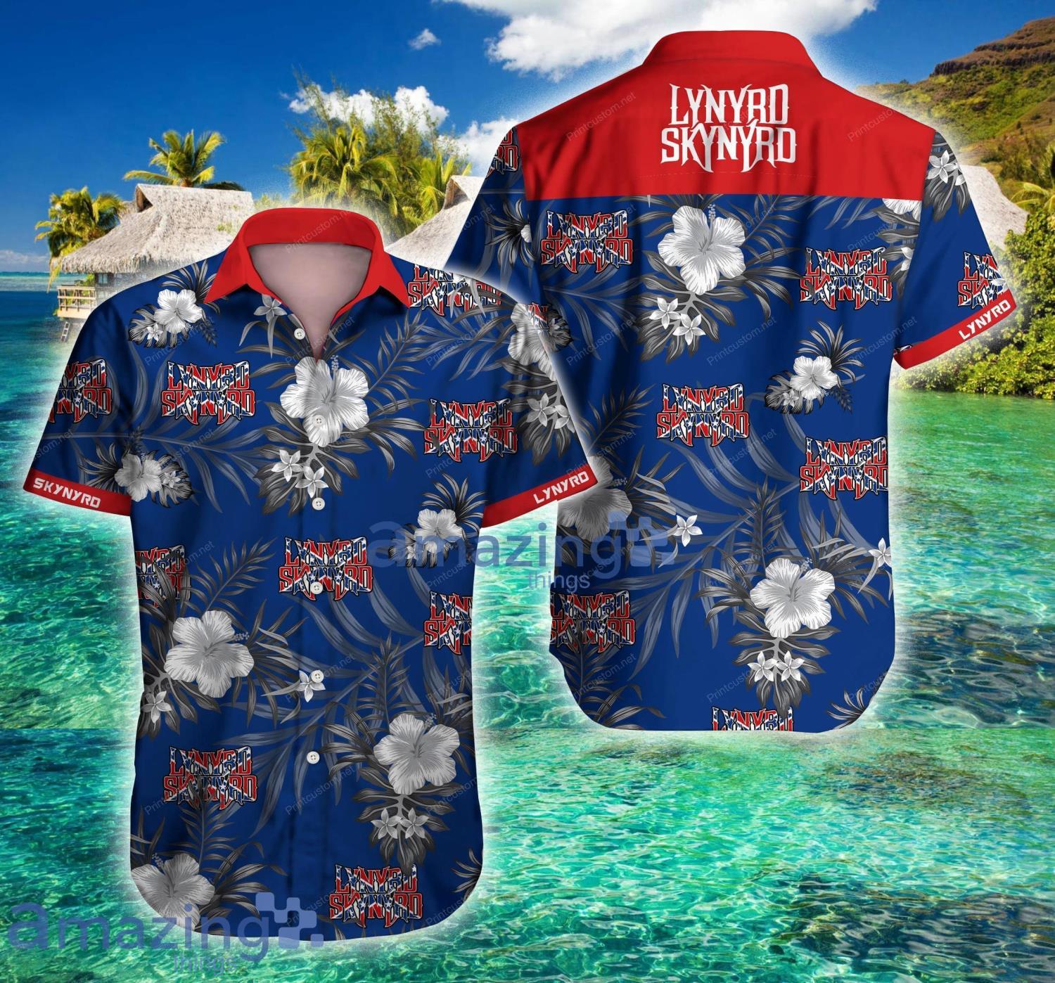 Lynyrd Skynyrd Tropical Short Sleeve Hawaiian Shirt For Men And Women Product Photo 1