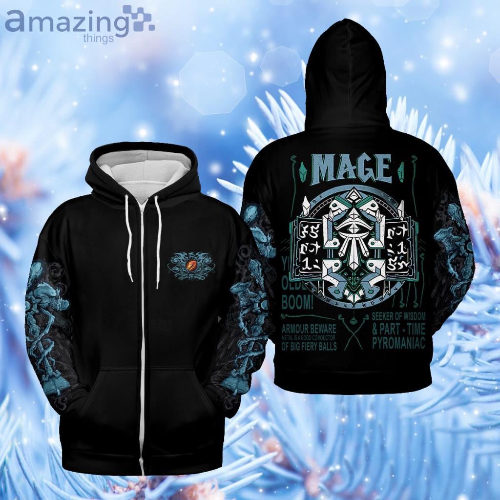 Mage Class Quote  Hoodie 3D - Mage Class Quote  Hoodie 3D