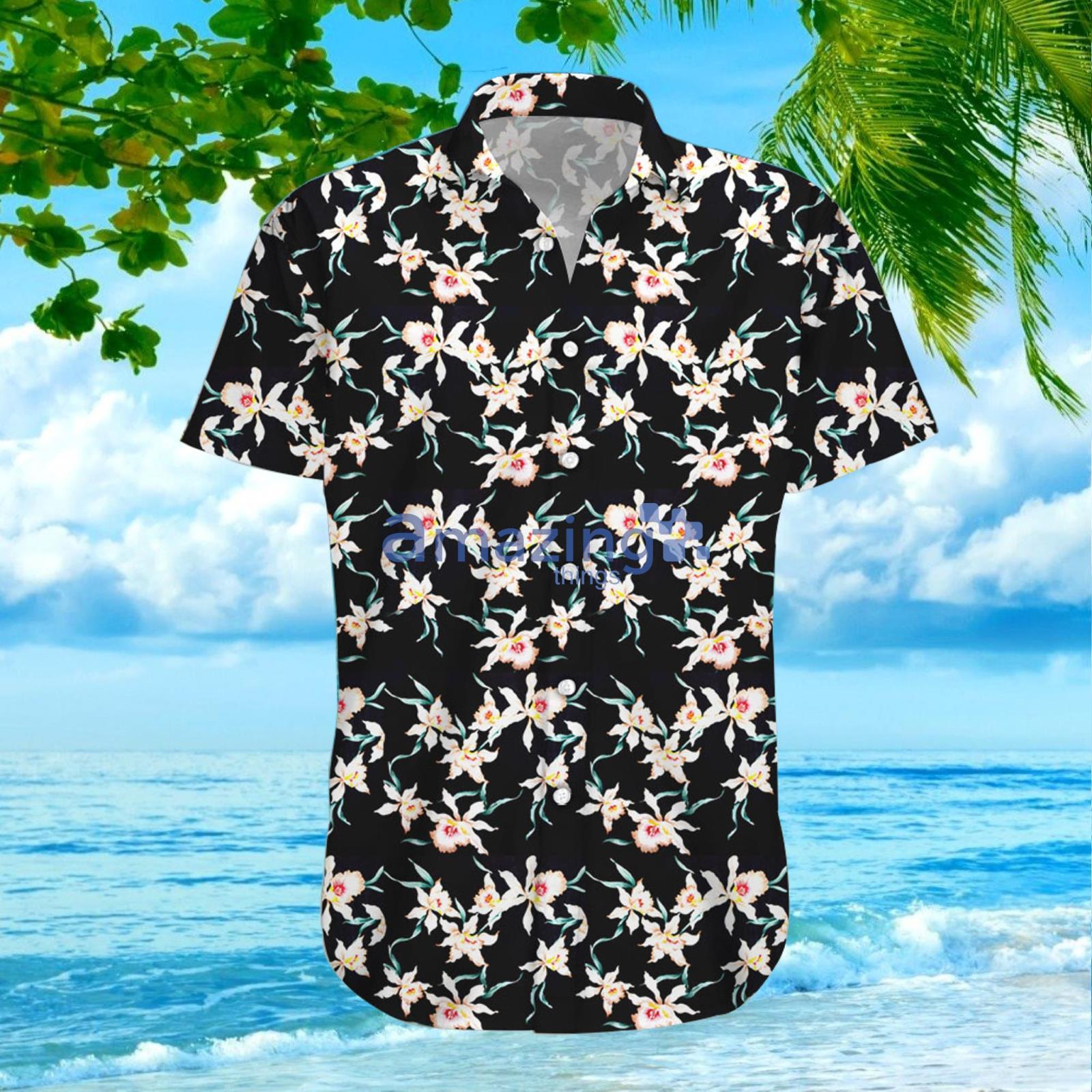 Magnum P.I. Star Orchid Combo Hawaiian Shirt And Shorts Gift For Summer Vacation image Magnum P.I. Star Orchid Combo Hawaiian Shirt And Shorts Gift For Summer Vacation Product Photo 4