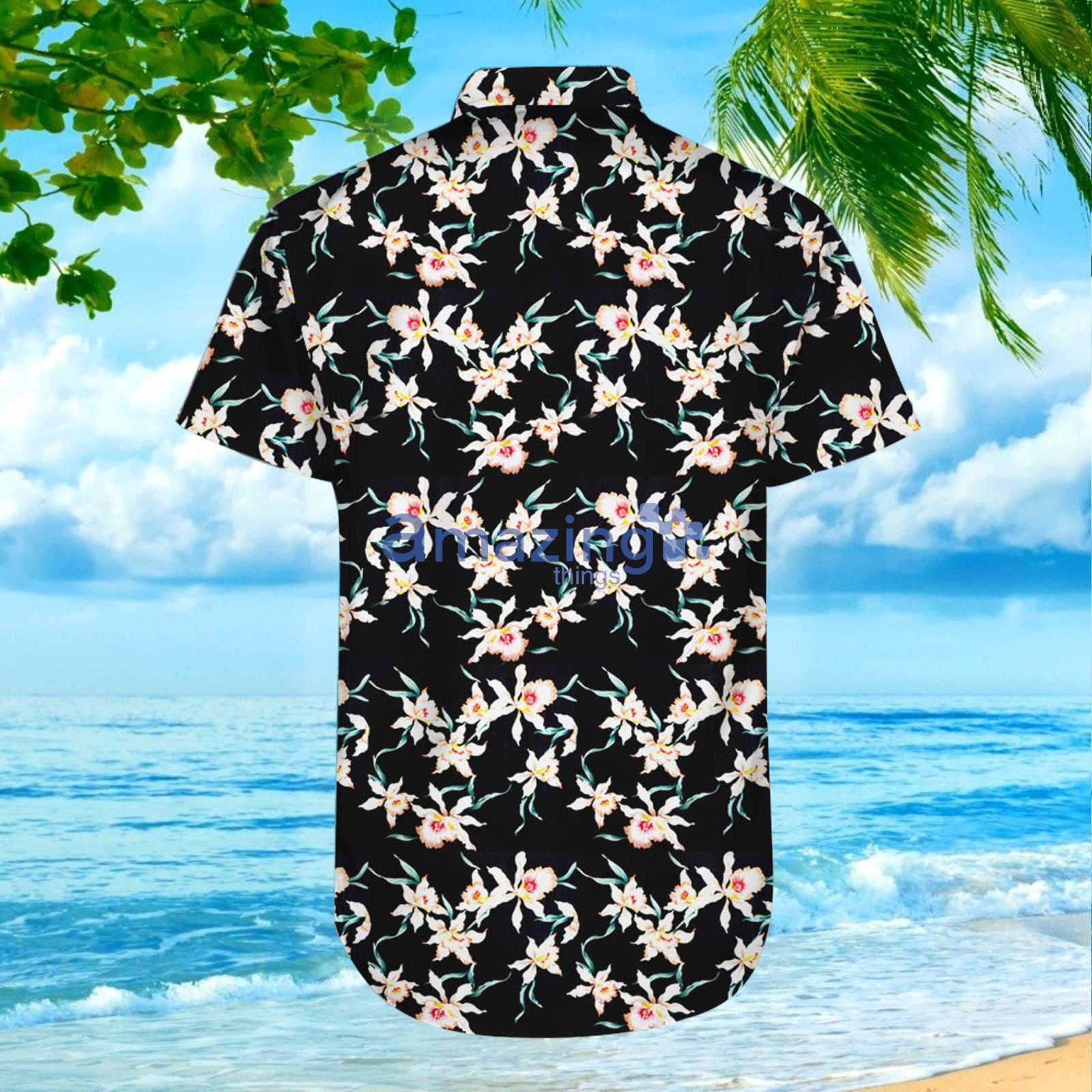 Magnum P.I. Star Orchid Combo Hawaiian Shirt And Shorts Gift For Summer Vacation image Magnum P.I. Star Orchid Combo Hawaiian Shirt And Shorts Gift For Summer Vacation Product Photo 5