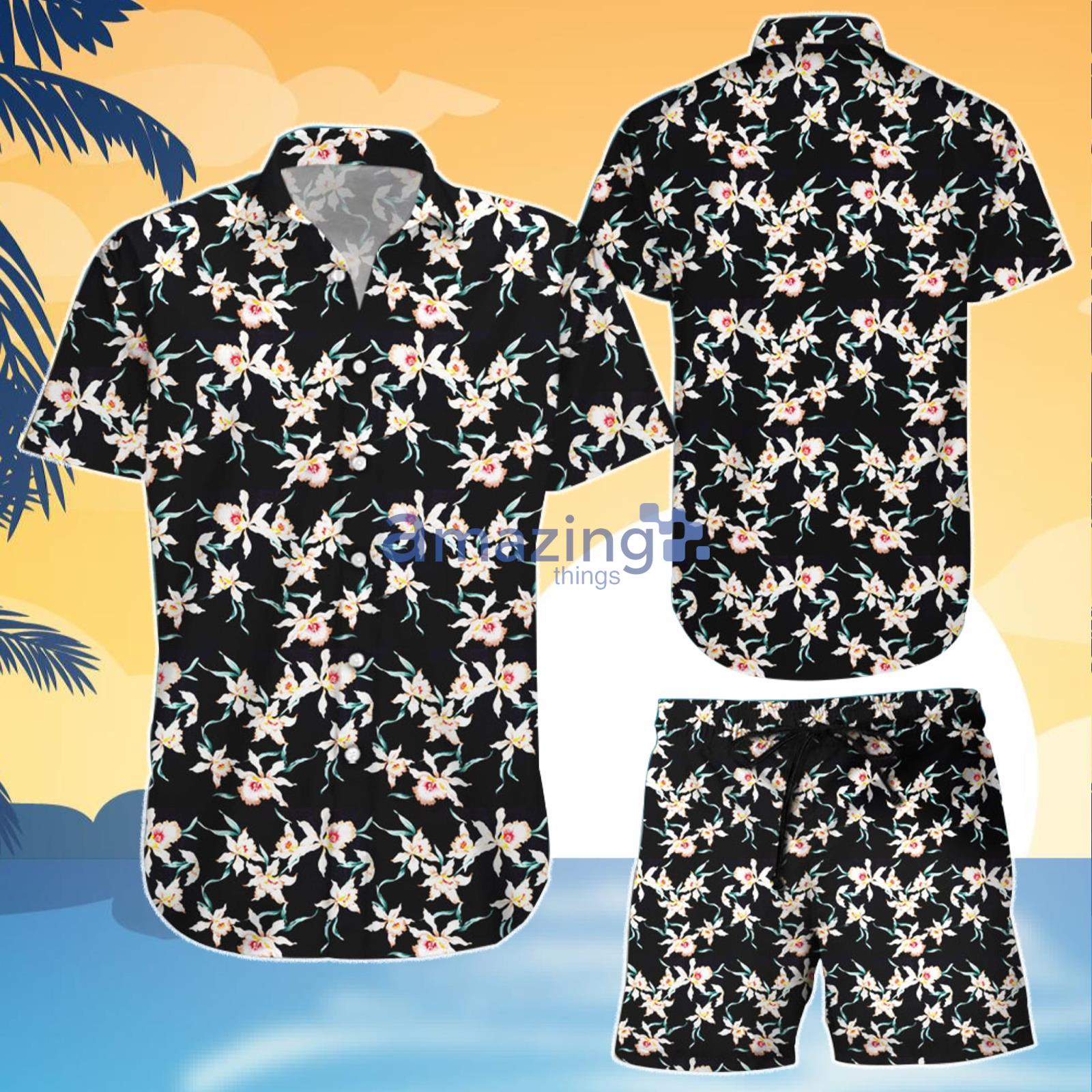 Magnum P.I. Star Orchid Combo Hawaiian Shirt And Shorts Gift For Summer Vacation Product Photo 1