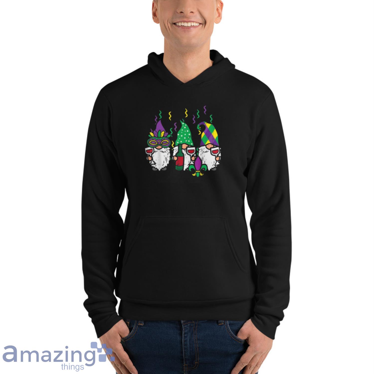 Mardi Gras Gnomes Gnomies Squad Shirt image Mardi Gras Gnomes Gnomies Squad Shirt - Unisex Fleece Pullover Hoodie