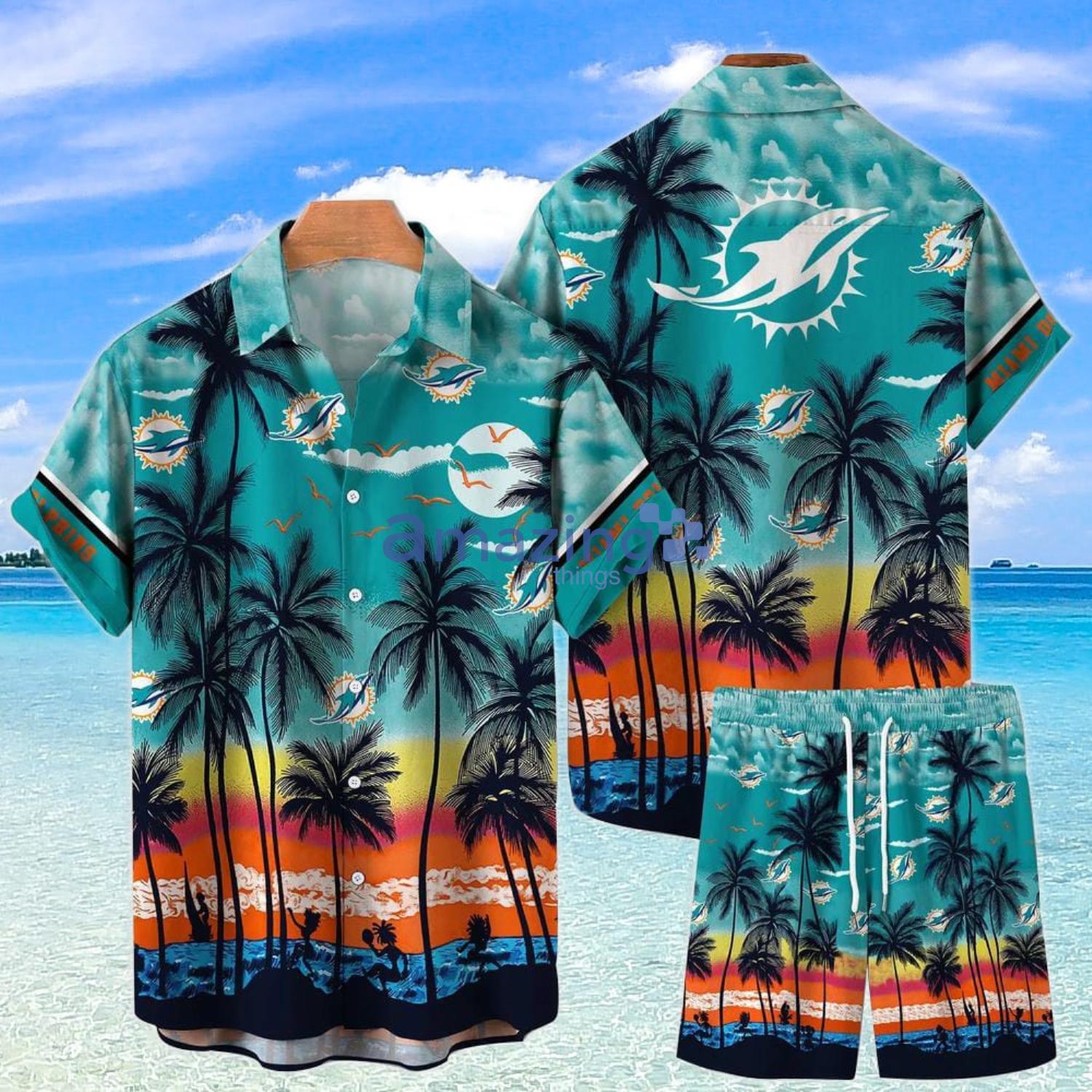 Miami Dolphins Summer Coconut Pattern NFL Hawaiian Shirt, NFL