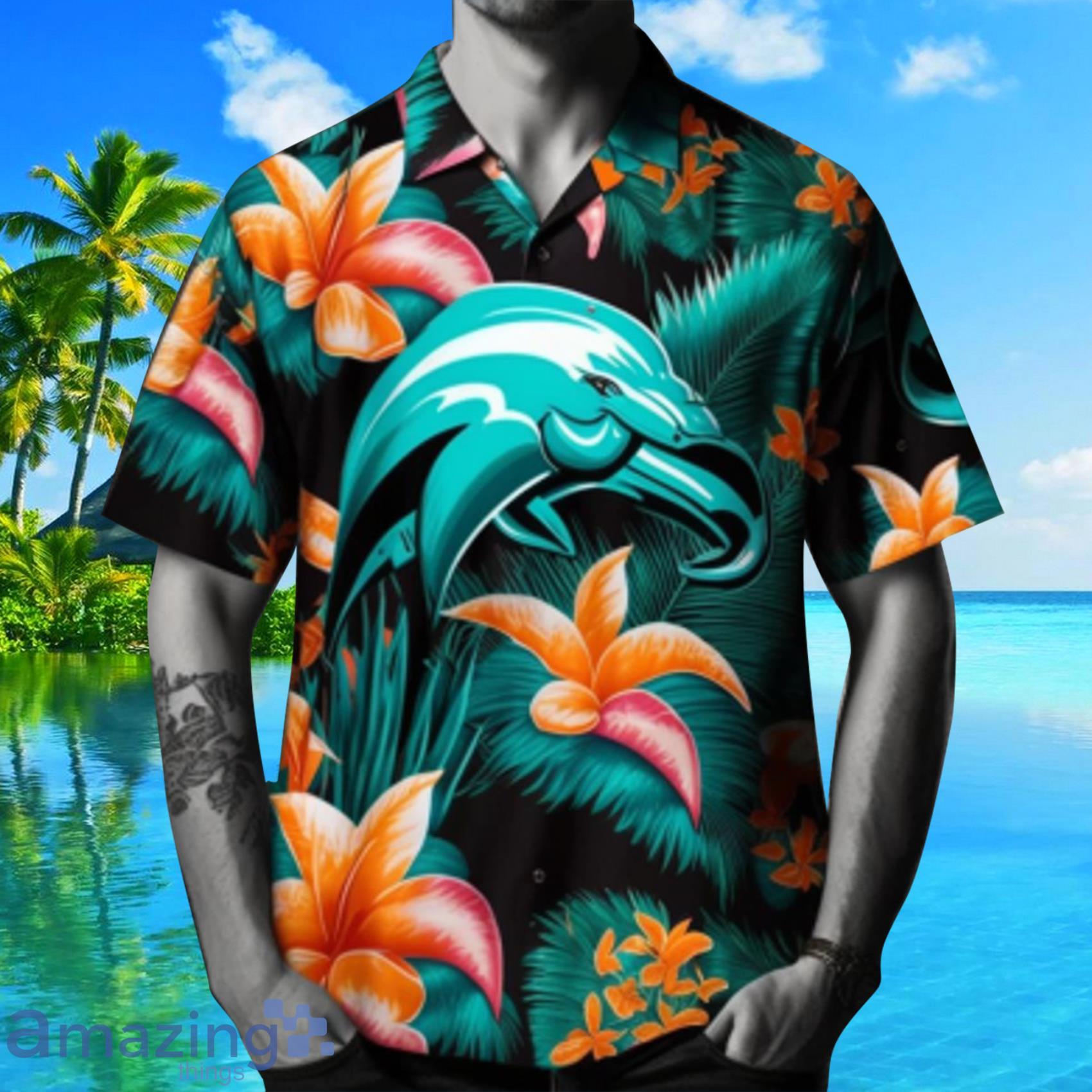 Miami Dolphins Logo 2023 Hawaiian Shirt & Short