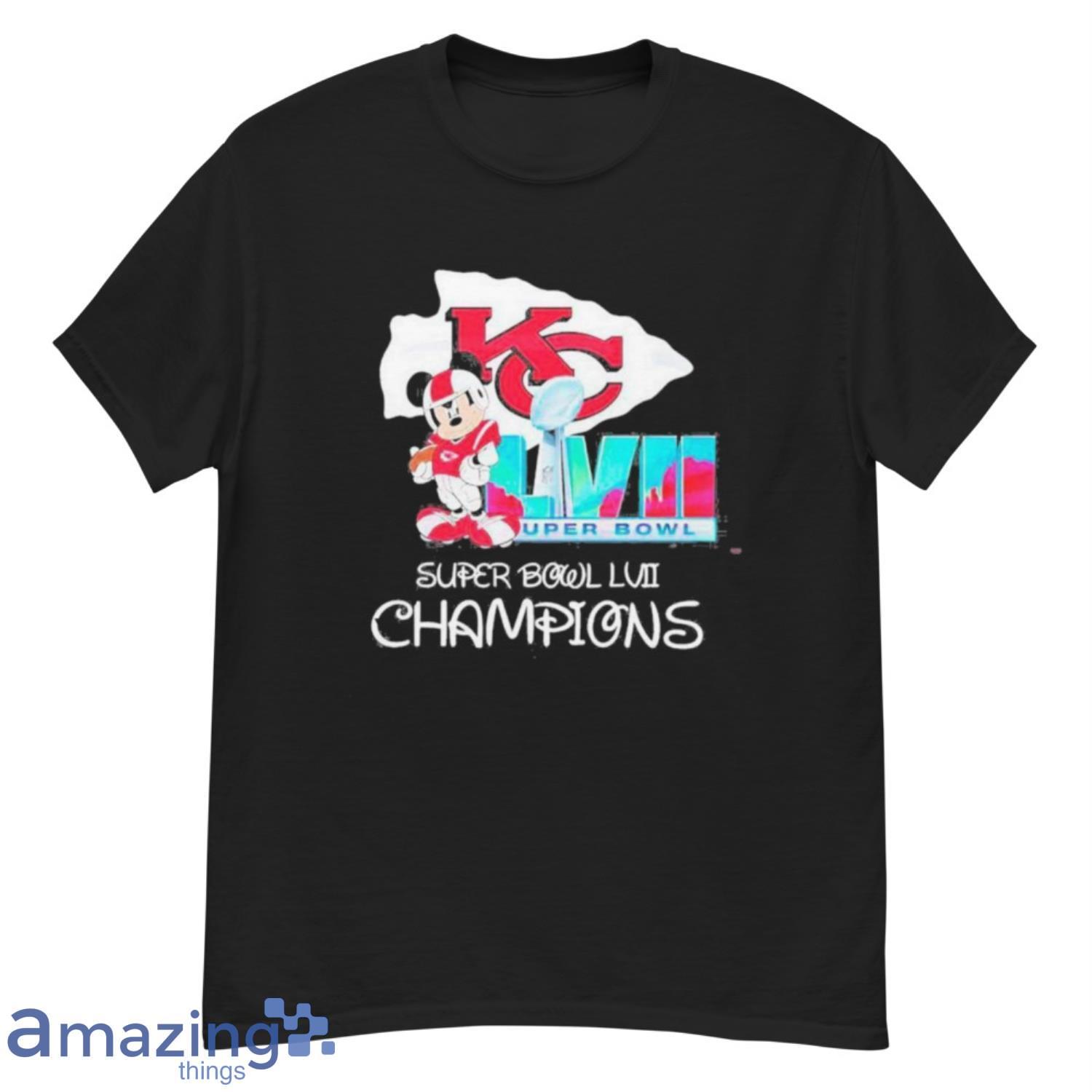 Kansas City KC Chiefs Shirts NFL Super Bowl LVII Mickey Champion T-shi -  Bestiegifts