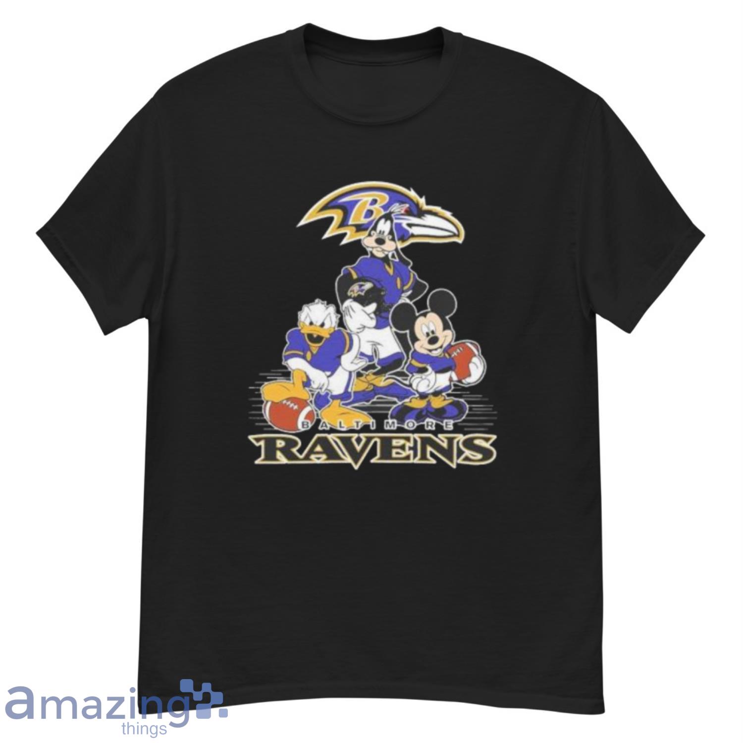 Baltimore Ravens Football Mickey Mouse 3D Hoodie Nfl Sweatshirt