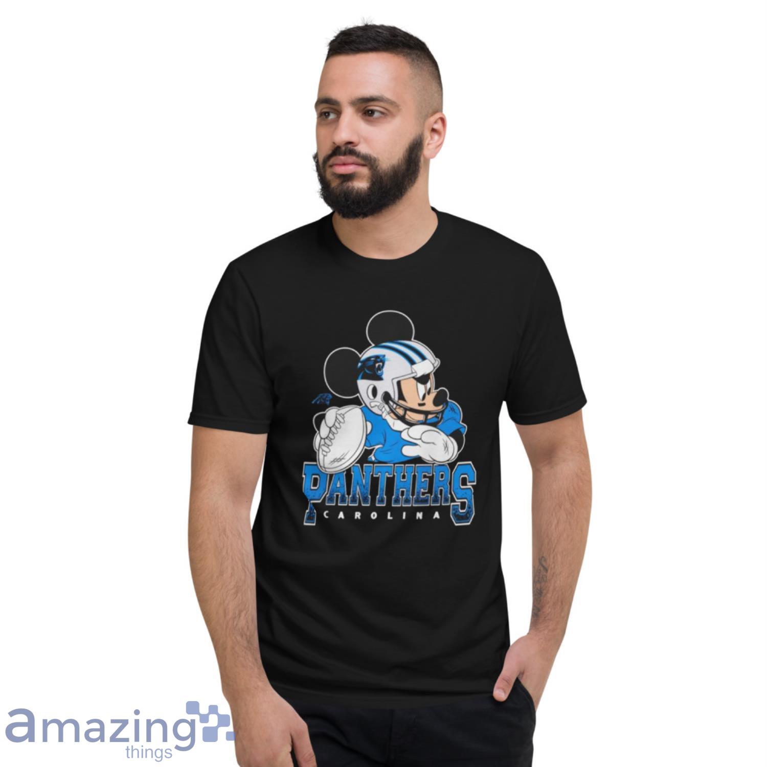 I Love The Panthers Mickey Mouse Carolina Panthers Unisex Jersey Tee 