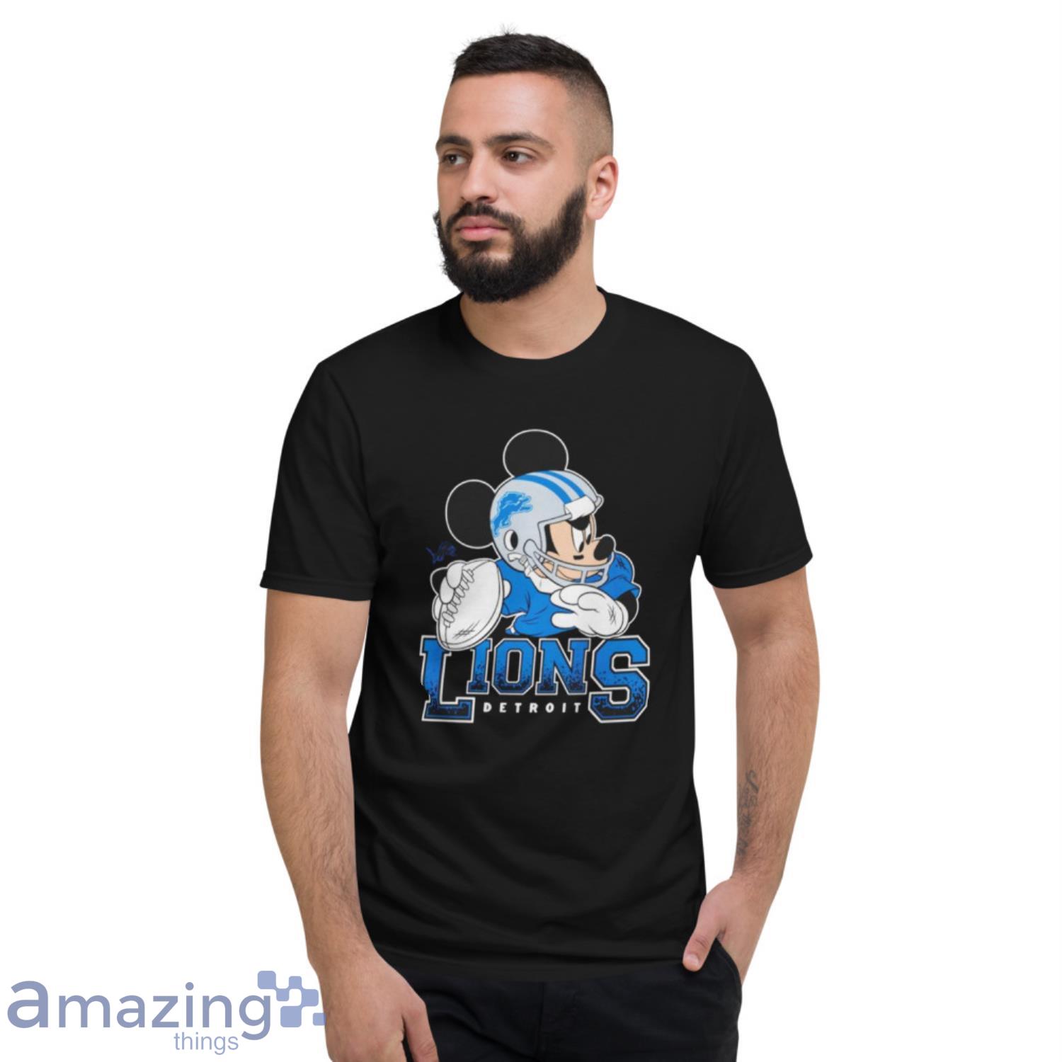 NFL Detroit Lions Mickey Mouse Disney Football T Shirt Youth