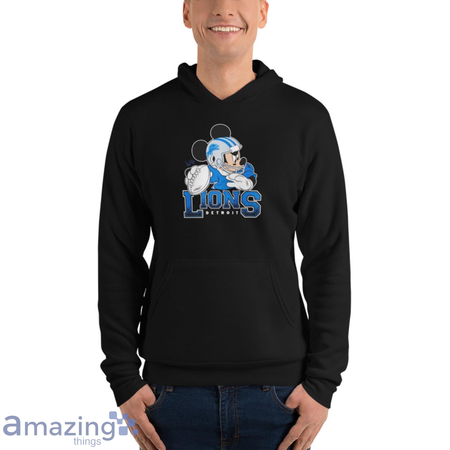 Mickey Mouse Detroit Lions Nfl Quarterback Shirt image Mickey Mouse Detroit Lions Nfl Quarterback Shirt - Unisex Fleece Pullover Hoodie