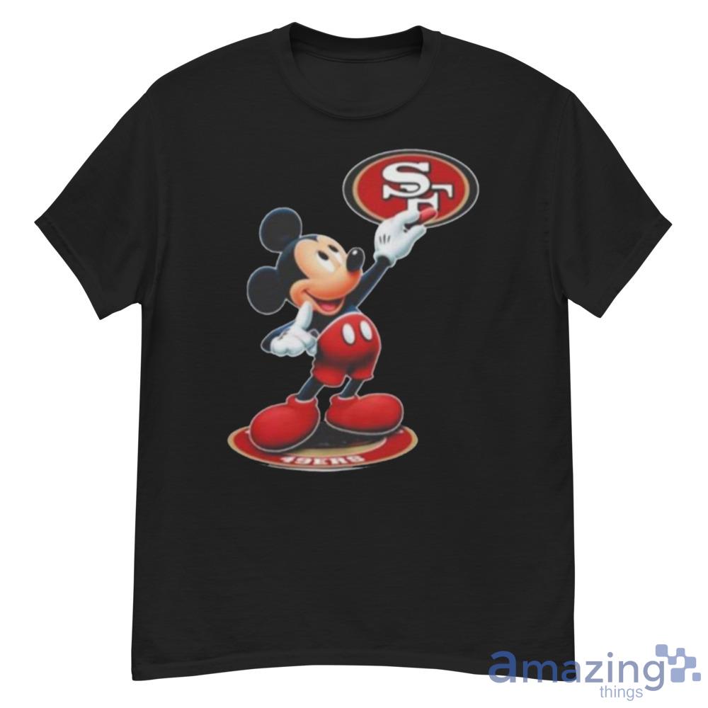 Disney Mickey Mouse Classic Pose - Short Sleeve Cotton T-Shirt for Adults-  Customized-Athletic Heather