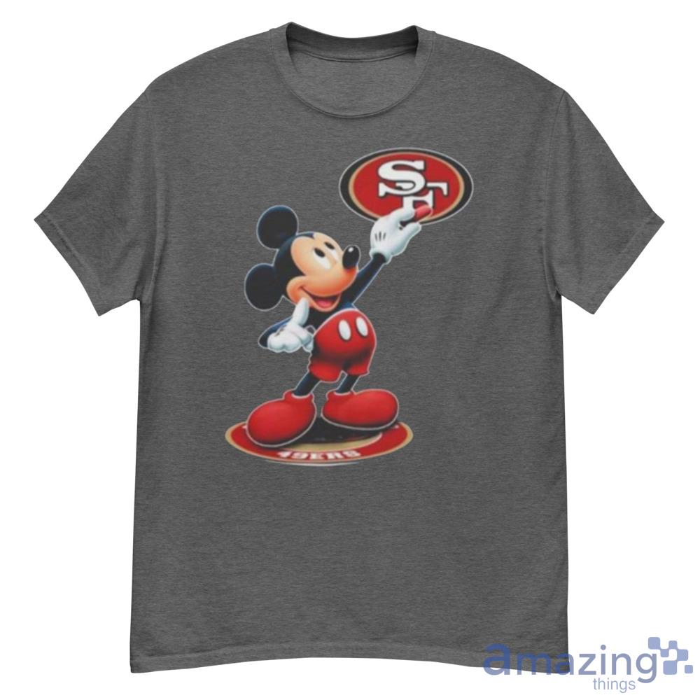 Mickey Mouse Nfl san francisco 49ers logo 2023 shirt, hoodie