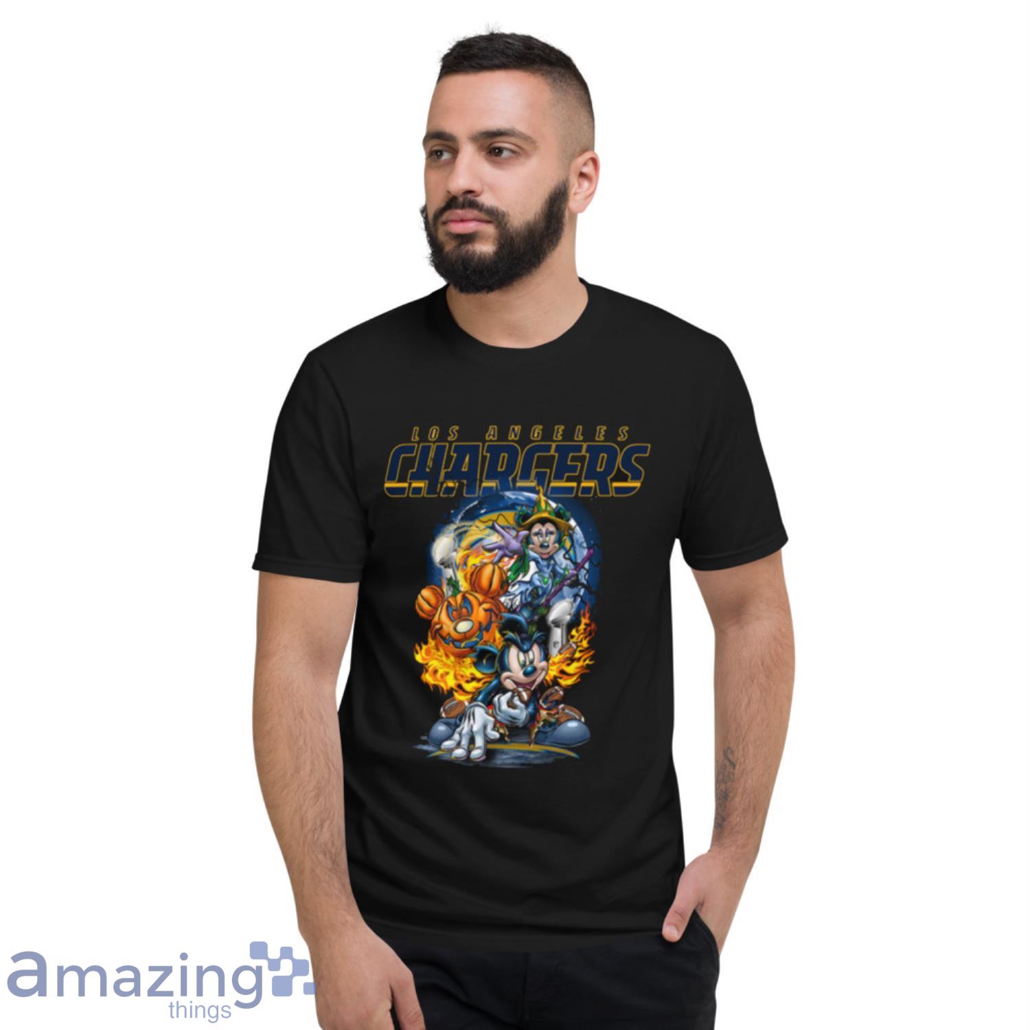Mickey Mouse Pumpkin Halloween Vince Lombardi Trophy Los Angeles Chargers image Mickey Mouse Pumpkin Halloween Vince Lombardi Trophy Los Angeles Chargers - Short Sleeve T-Shirt