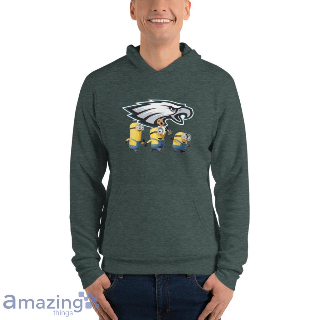 Minions Team Philadelphia Eagles NFL Shirt image Minions Team Philadelphia Eagles NFL Shirt - Unisex Fleece Pullover Hoodie-1
