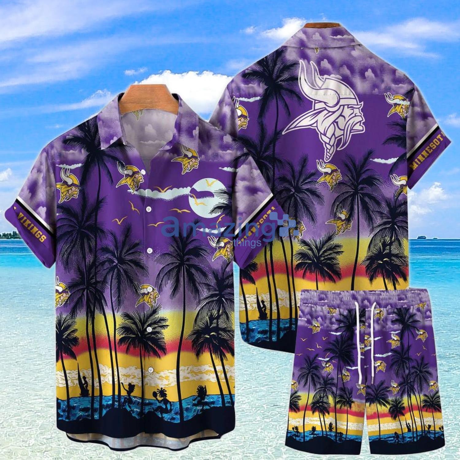 Minnesota Vikings NFL Hawaiian Shirt And Short Summer Tropical