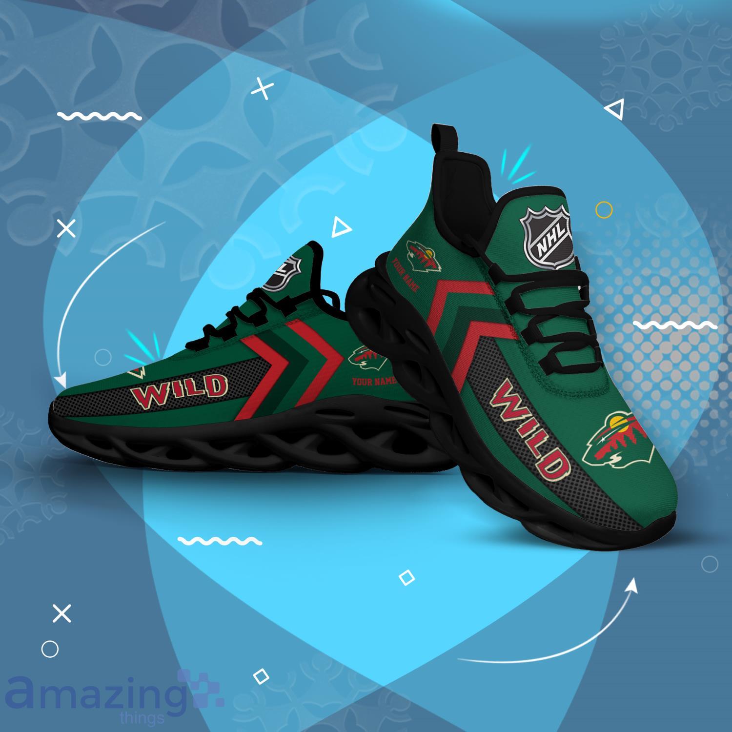 Minnesota Wild Custom Name Men And Women Max Soul Shoes Running Sneakers Product Photo 1