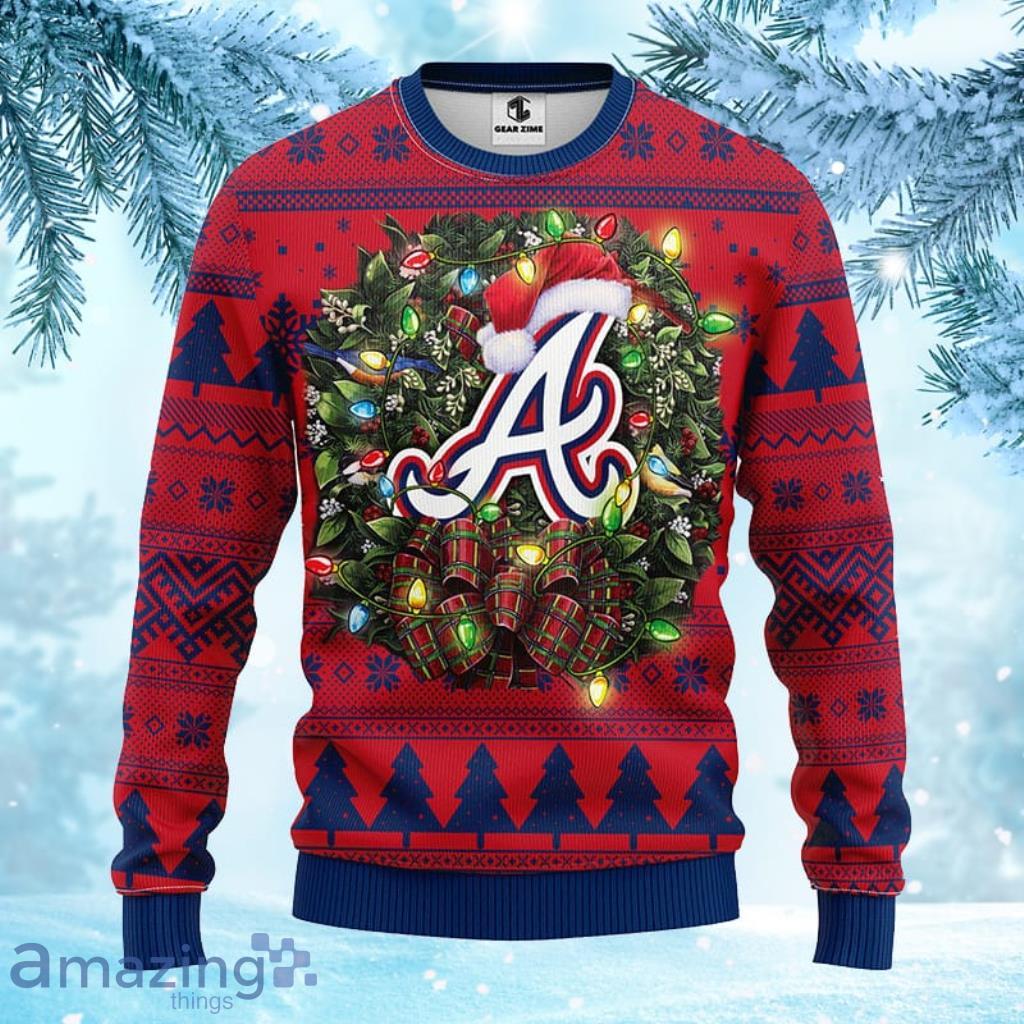 MLB Atlanta Braves Christmas Ugly Sweater For Fans - 1