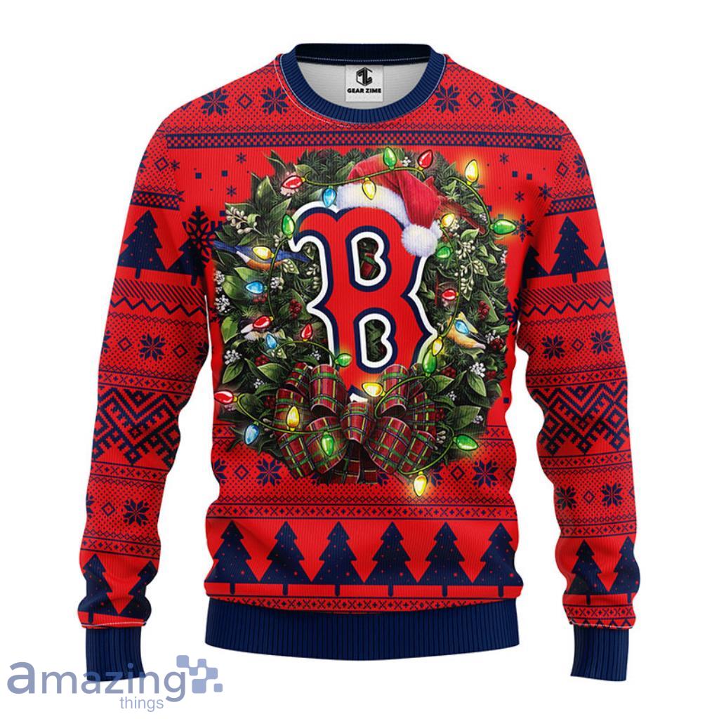 MLB Boston Red Sox Christmas Ugly Sweater For Fans - 1