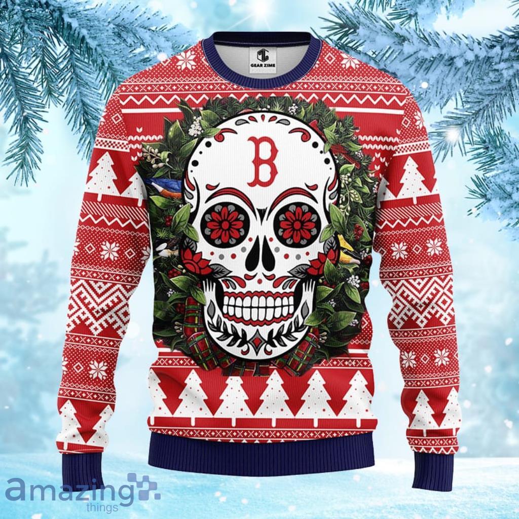 MLB boston red sox personalized ugly christmas sweater