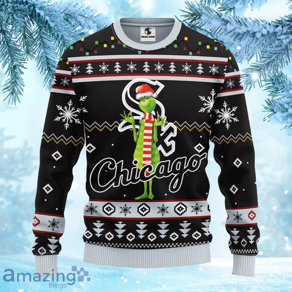 MLB Chicago White Sox Funny Grinch Christmas Ugly Sweater For Fans
