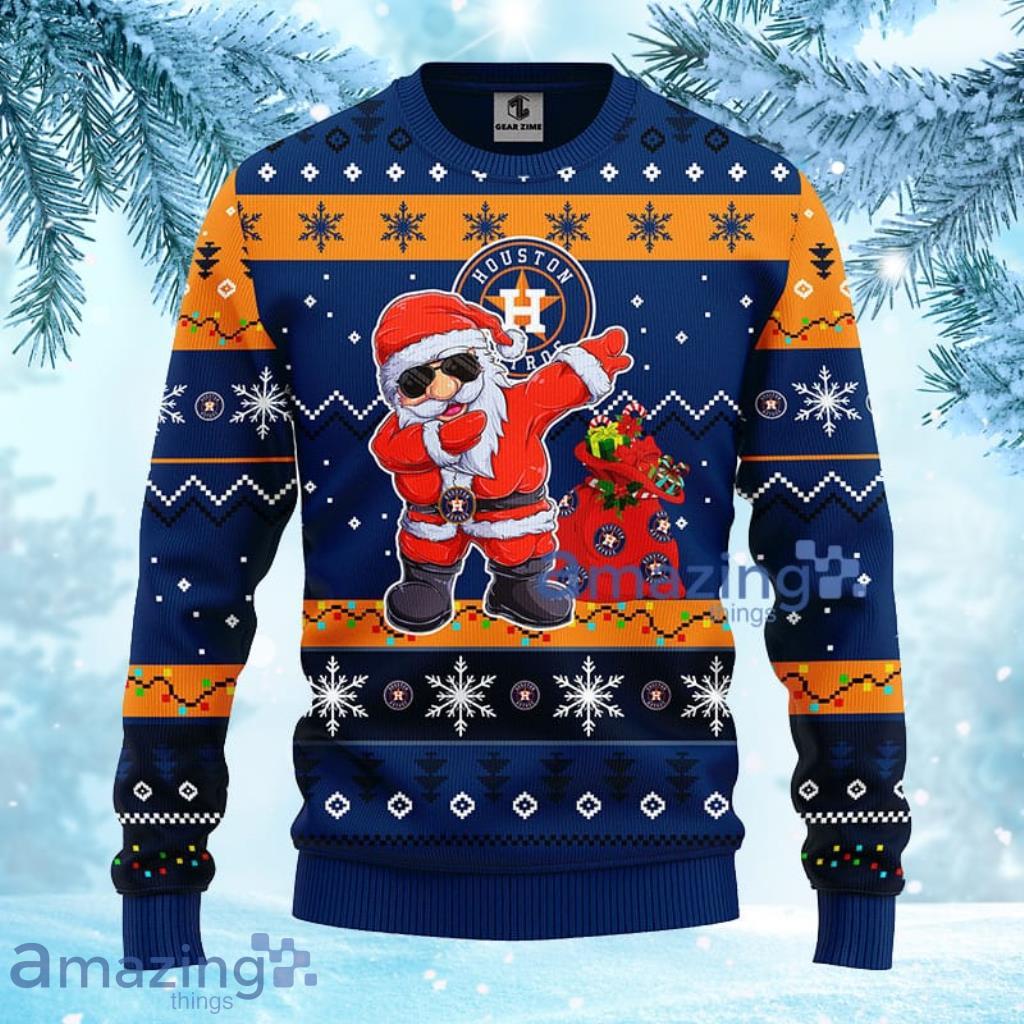 Houston Astros Santa dabbing Christmas sweater, shirt, hoodie