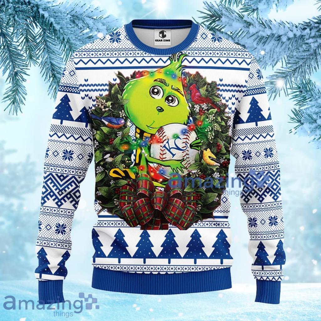 MLB Kansas City Royals Grinch Hug Christmas Ugly Sweater For Fans