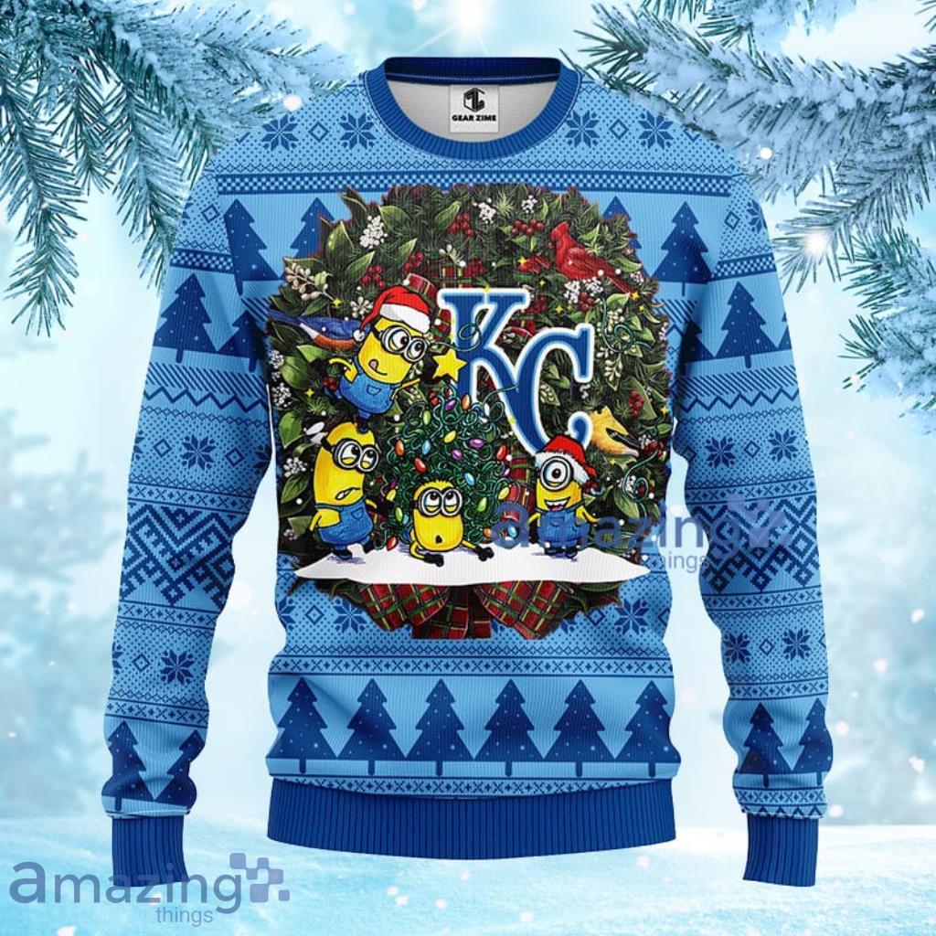 MLB Kansas City Royals Minion Christmas Ugly Sweater For Fans