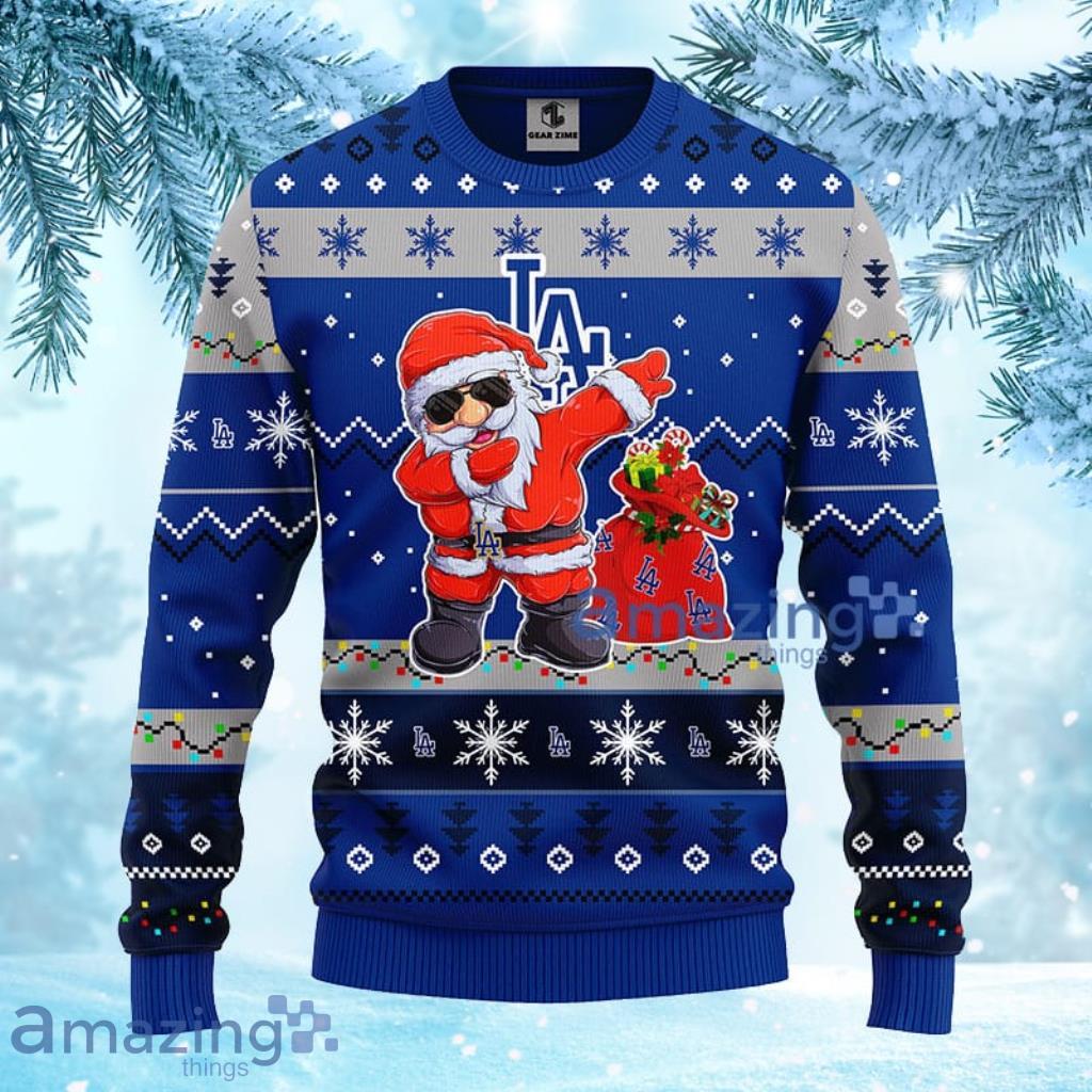 Merry Christmas Baseball American Los Angeles Dodgers Unisex 3D Ugly  Christmas Sweater