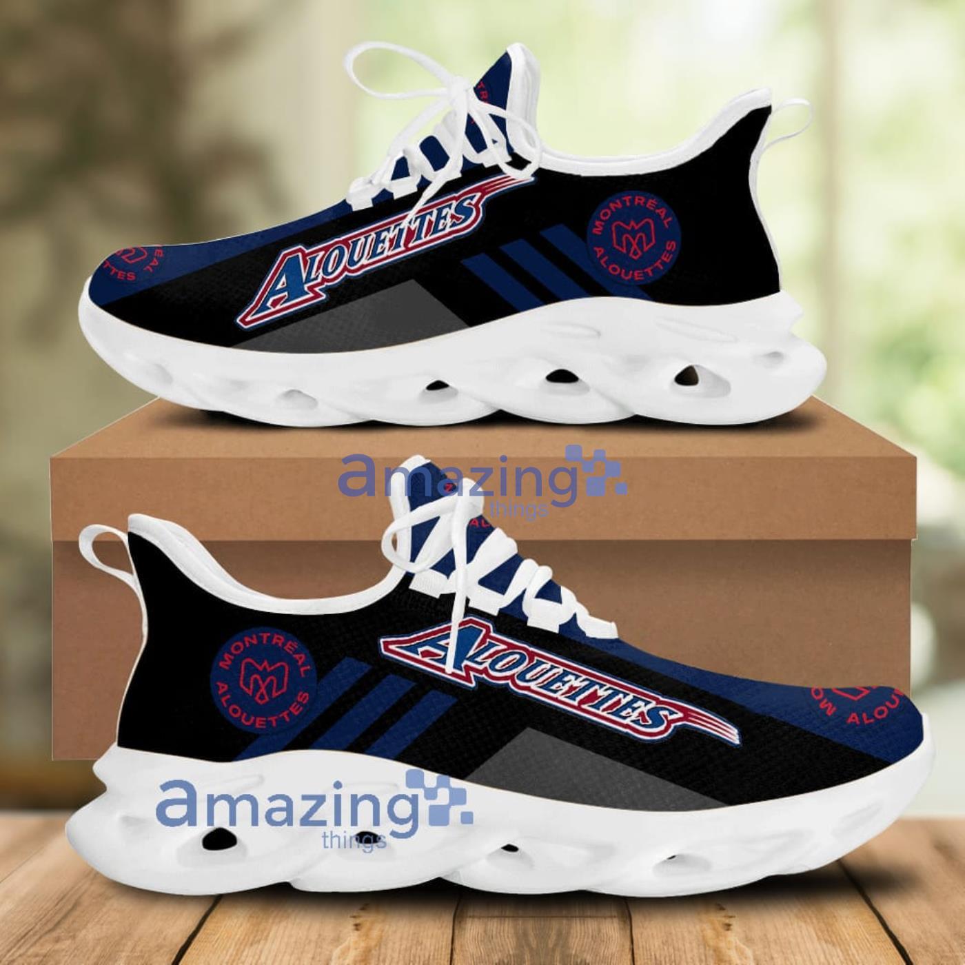 Montreal Alouettes Running Sneakers Men And Women Max Soul Shoes image Montreal Alouettes Running Sneakers Men And Women Max Soul Shoes Product Photo 2