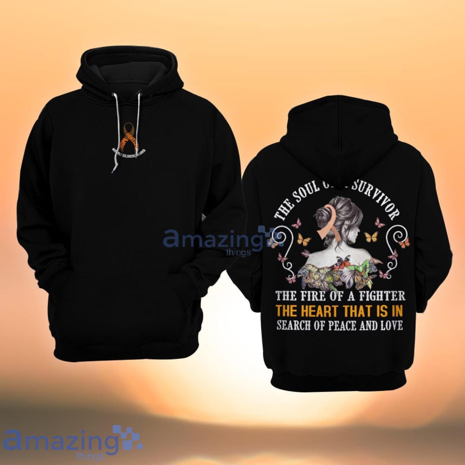 Multiple Sclerosis Awareness The Soul Of A Survivor All Over Print 3D Hoodie Product Photo 1