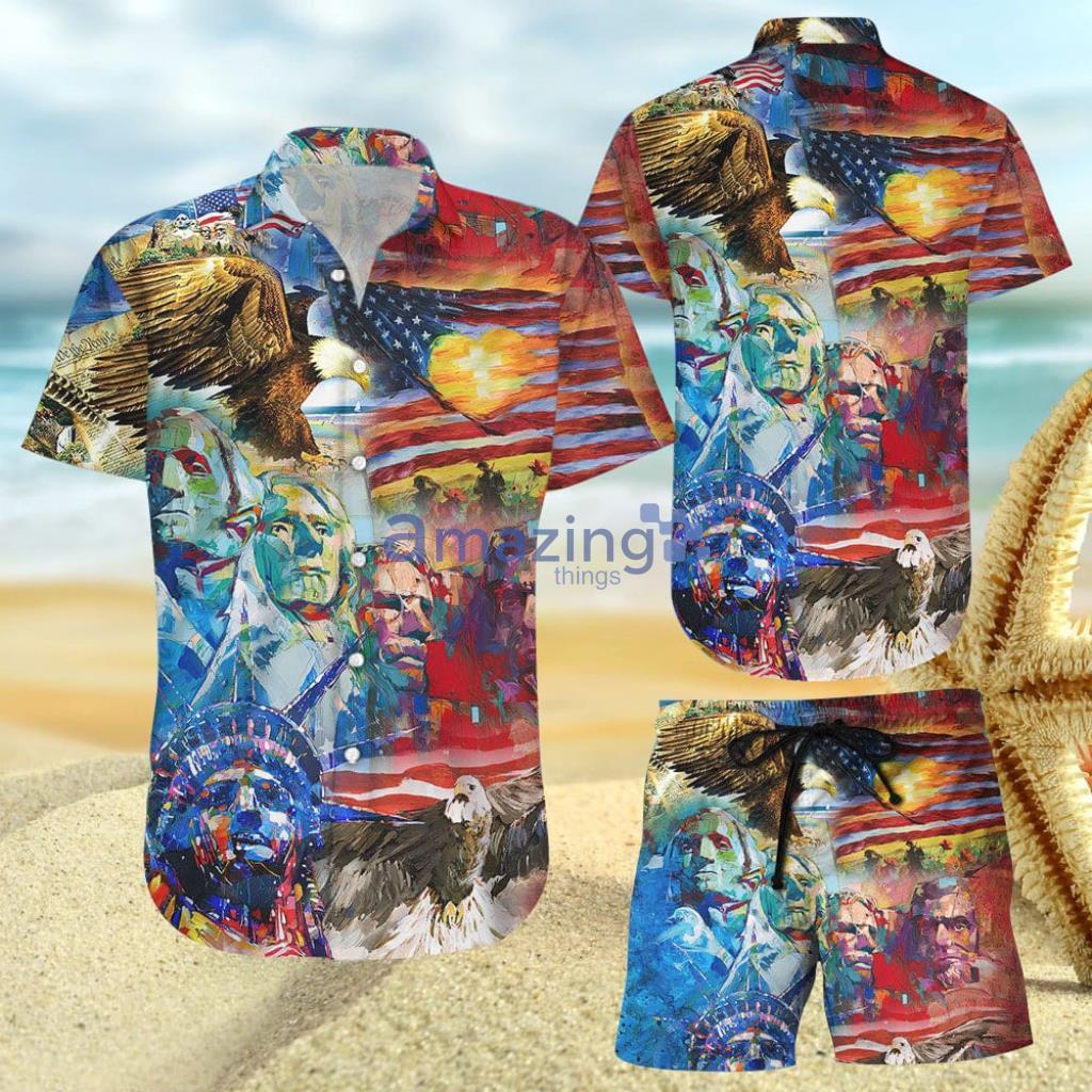 My Patriotic Heart Beats Independence Hawaiian Shirt And Short - My Patriotic Heart Beats Independence Hawaiian Shirt And Short