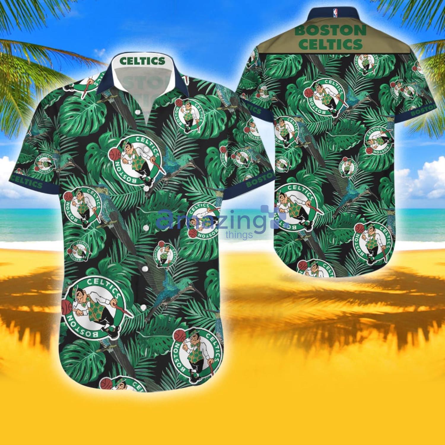 Nba Boston Celtics Combo Hawaiian Shirt And Shorts Summer Gift Product Photo 1