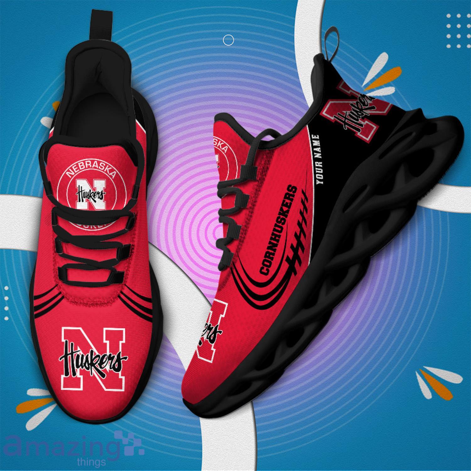 NCAA Nebraska Cornhuskers Custom Name Sneakers Max Soul Shoes image NCAA Nebraska Cornhuskers Custom Name Sneakers Max Soul Shoes Product Photo 3