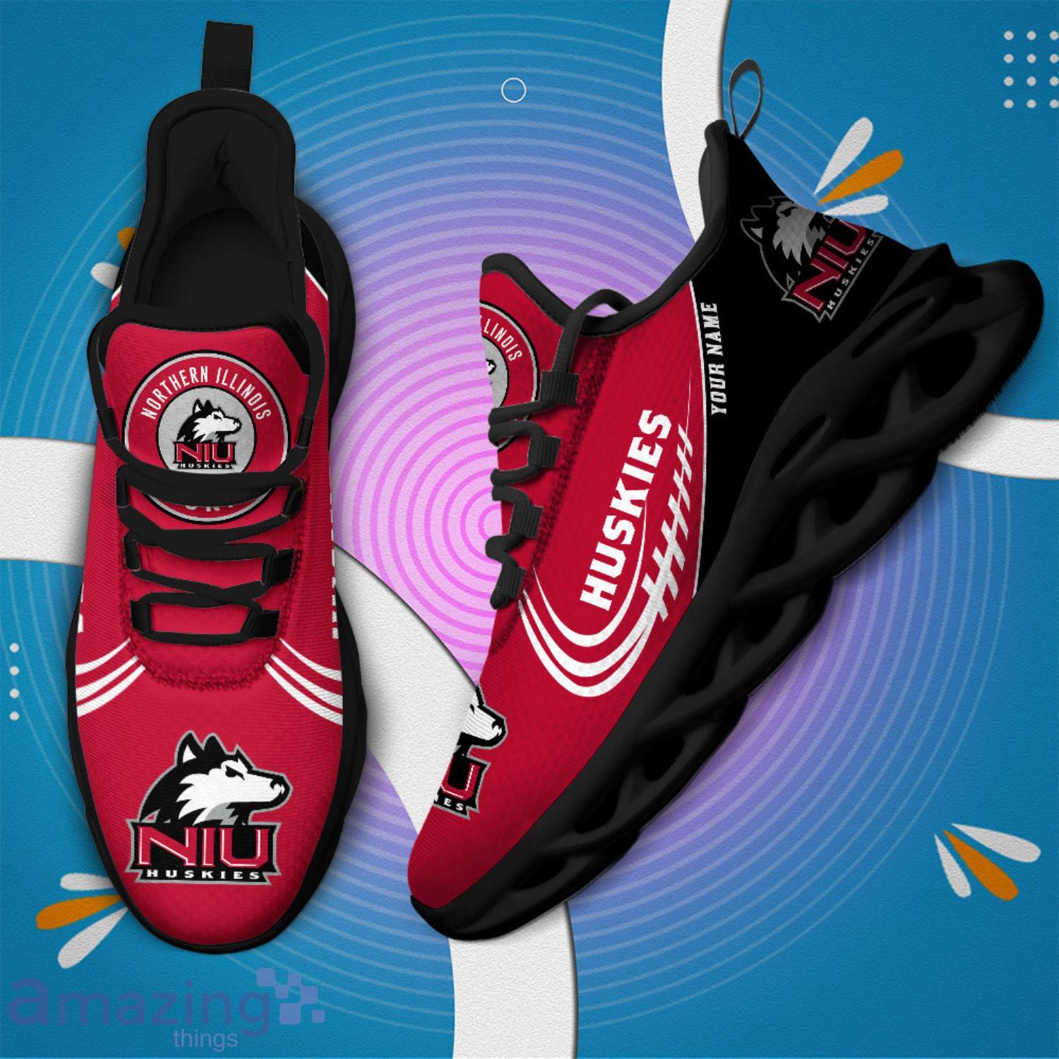 NCAA Northern Illinois Huskies Custom Name Sneakers Max Soul Shoes image NCAA Northern Illinois Huskies Custom Name Sneakers Max Soul Shoes Product Photo 3