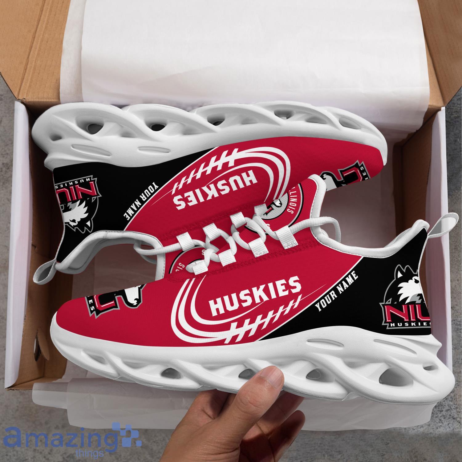 NCAA Northern Illinois Huskies Custom Name Sneakers Max Soul Shoes image NCAA Northern Illinois Huskies Custom Name Sneakers Max Soul Shoes Product Photo 6