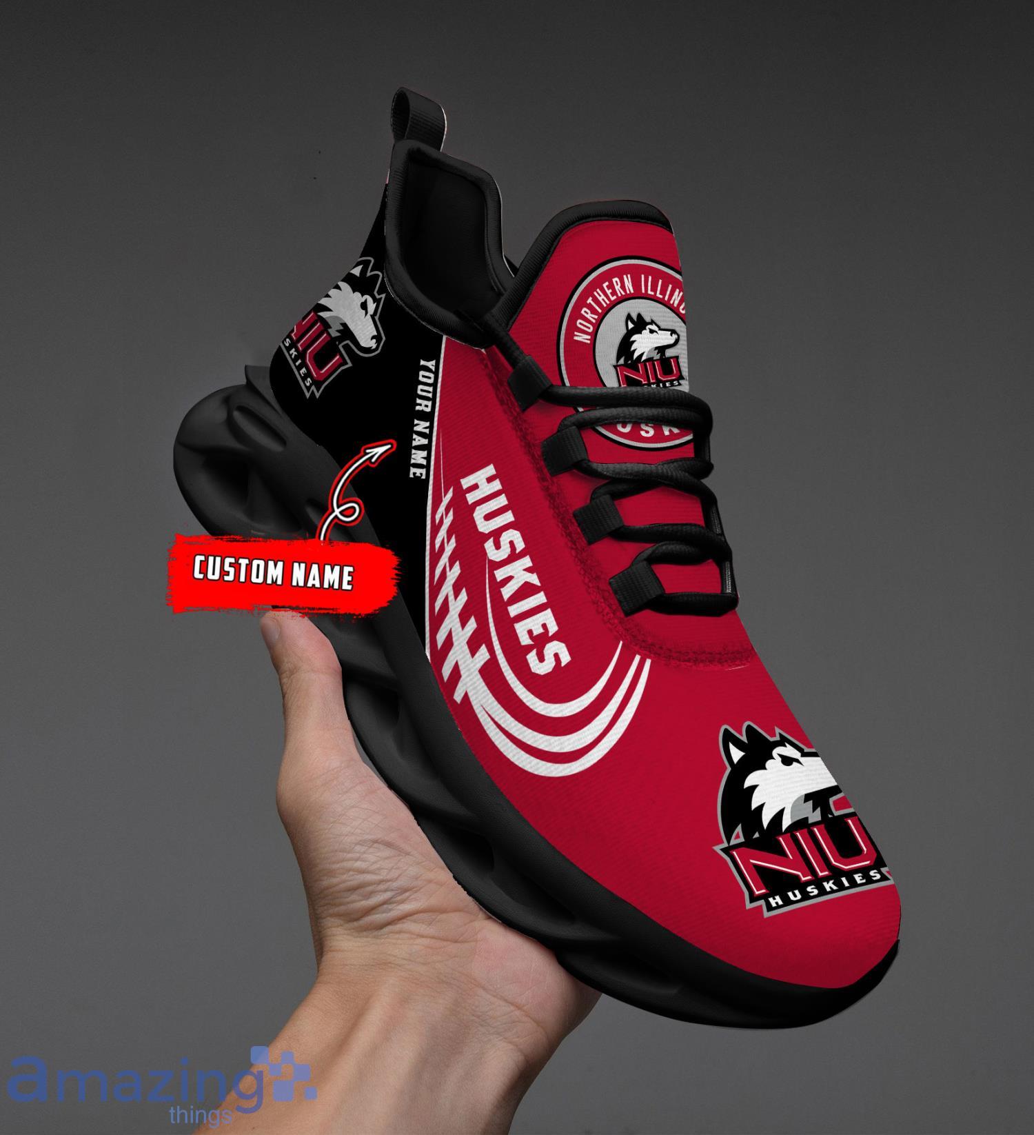 NCAA Northern Illinois Huskies Custom Name Sneakers Max Soul Shoes Product Photo 1