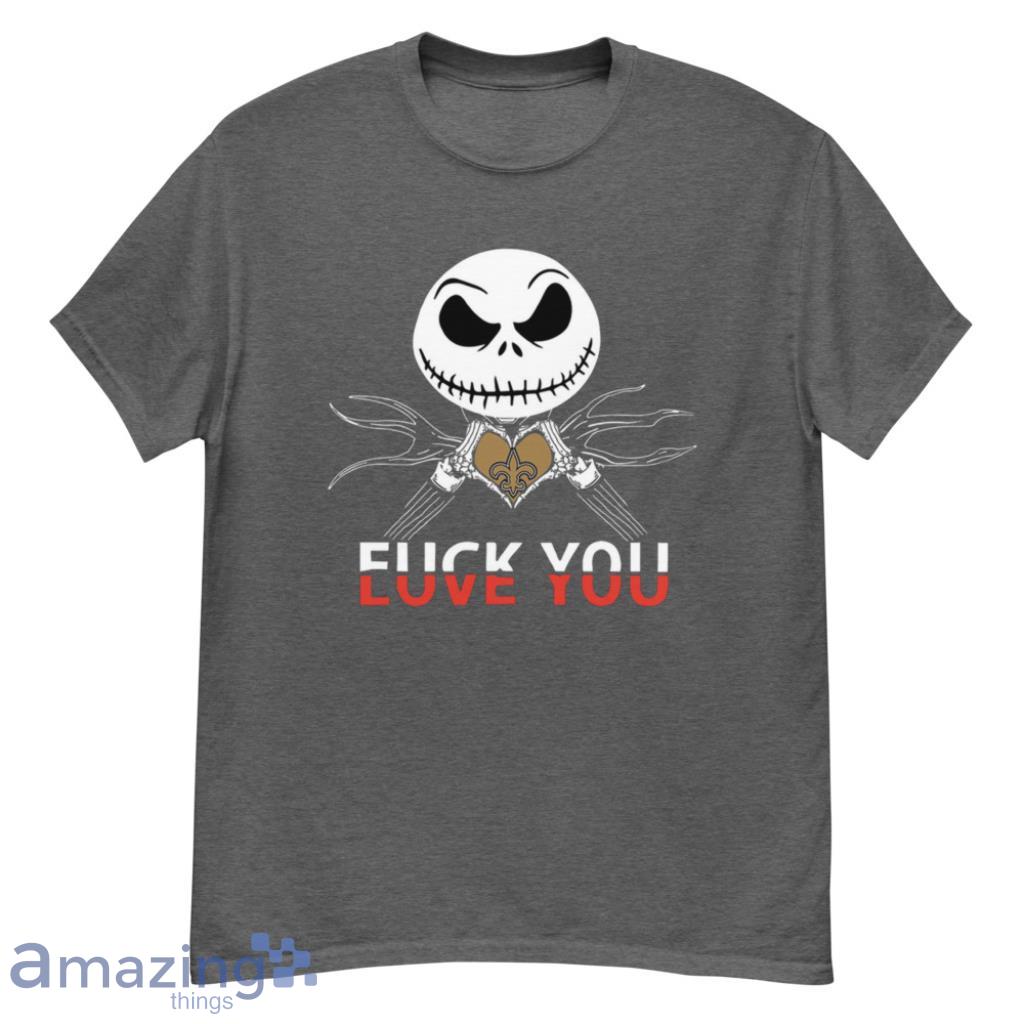 New Orleans Saints Love You Jack Skellington Halloween Shirt