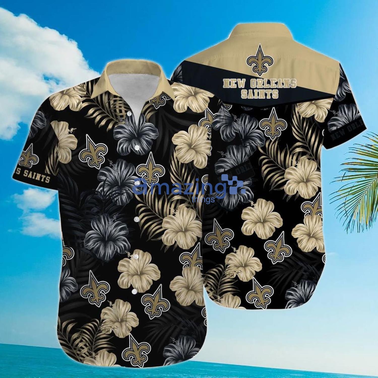 New Orleans Saints Tropical Hibiscus Pattern Trending Summer Gift Hawaiian  Shirt