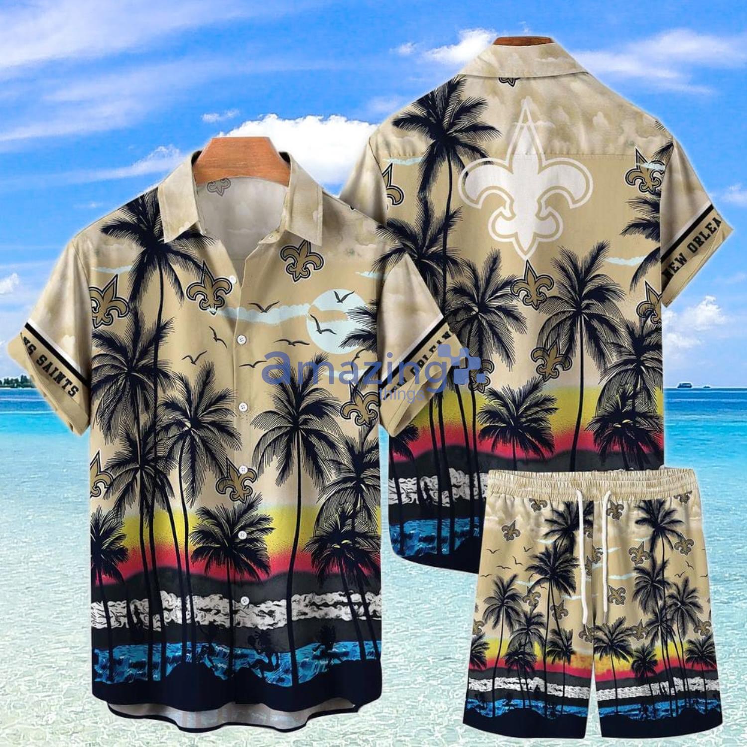 New Orleans Saints Sports American Tropical Coconut Vintage Patterns  Hawaiian Shirt