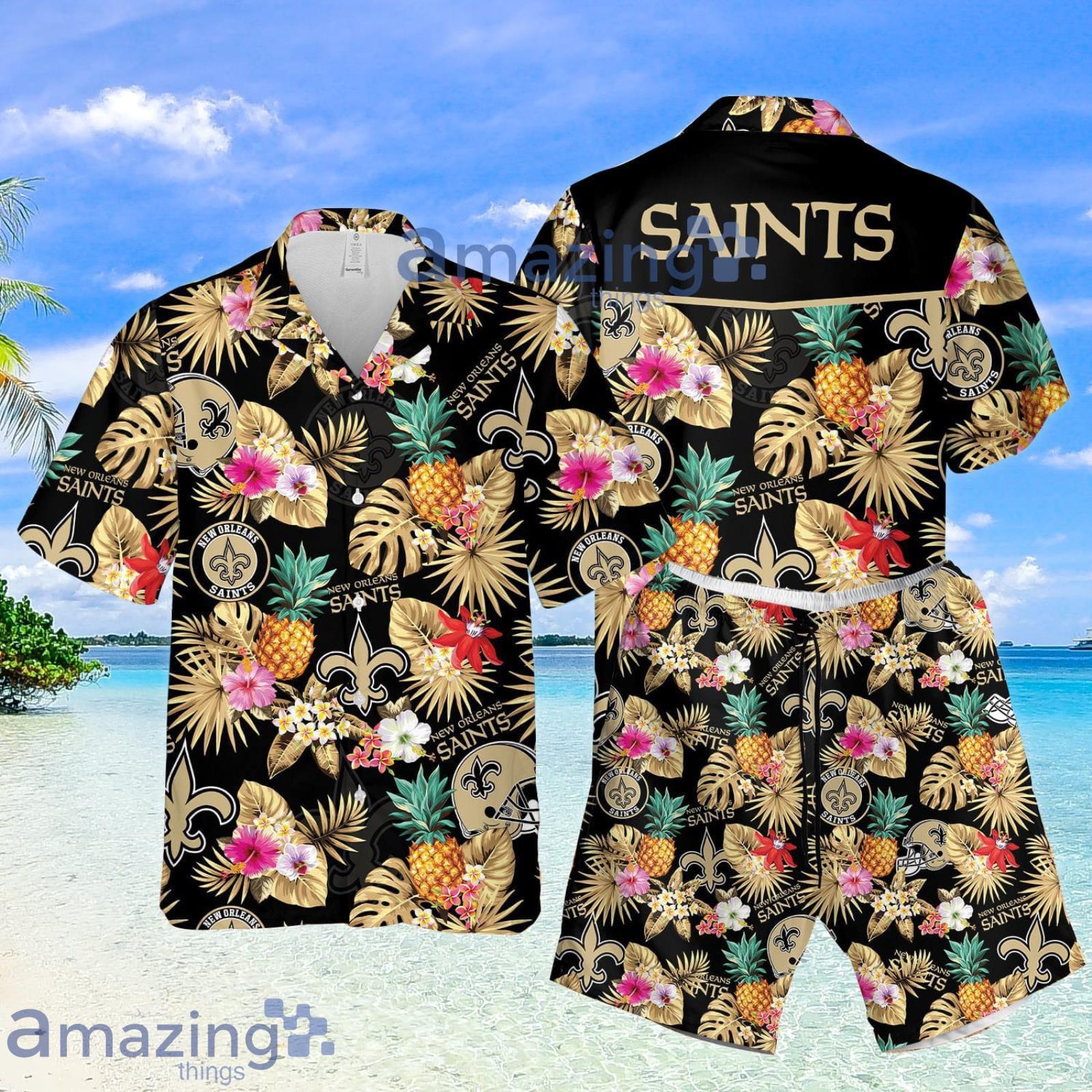 New Orleans Saints Sport Fans Hawaii Style Pineapple Summer Set Hawaiian Shirt And Shorts Product Photo 1