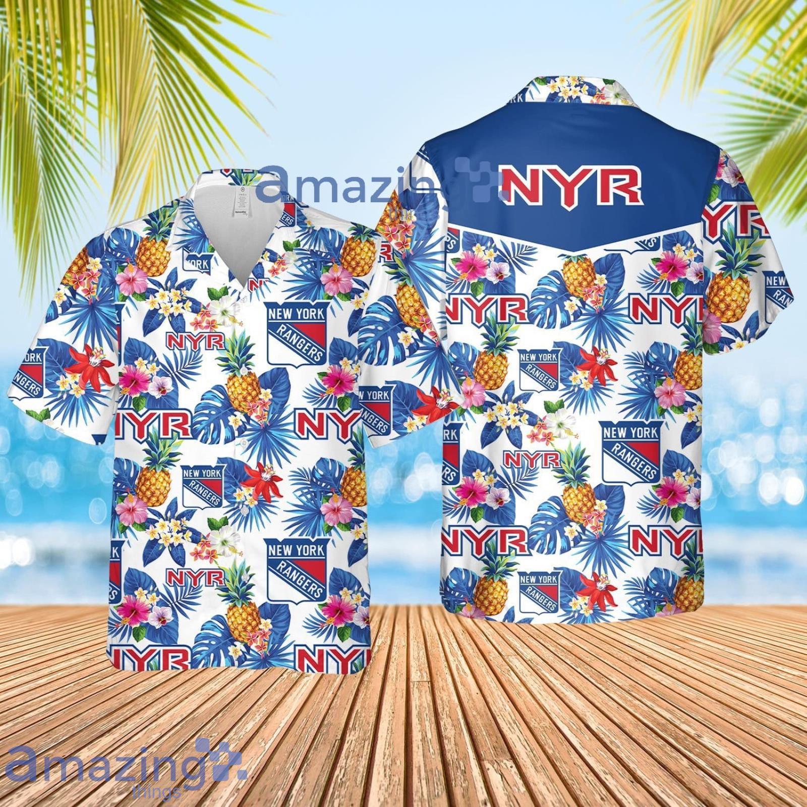 NEW FASHION 2023 New York Rangers Hawaiian Shirt Tropical Flowers summer  for fans