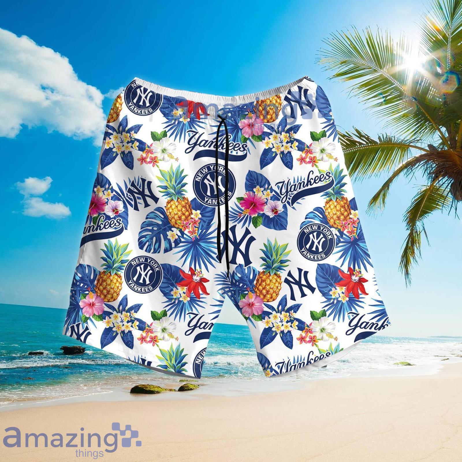 New York Yankees Pineapple Aloha Hawaiian Shirt New York Yankees