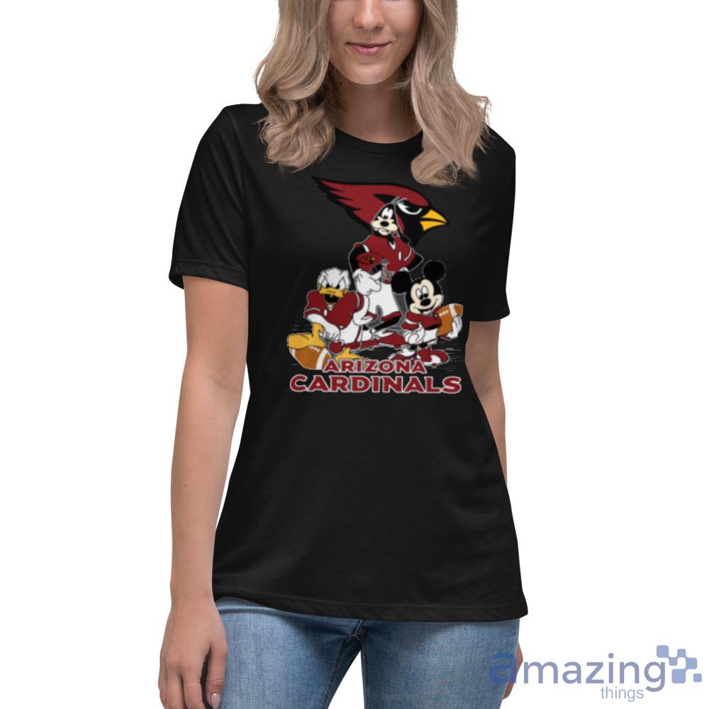 NFL Arizona Cardinals Mickey Mouse Donald Duck Goofy Football T